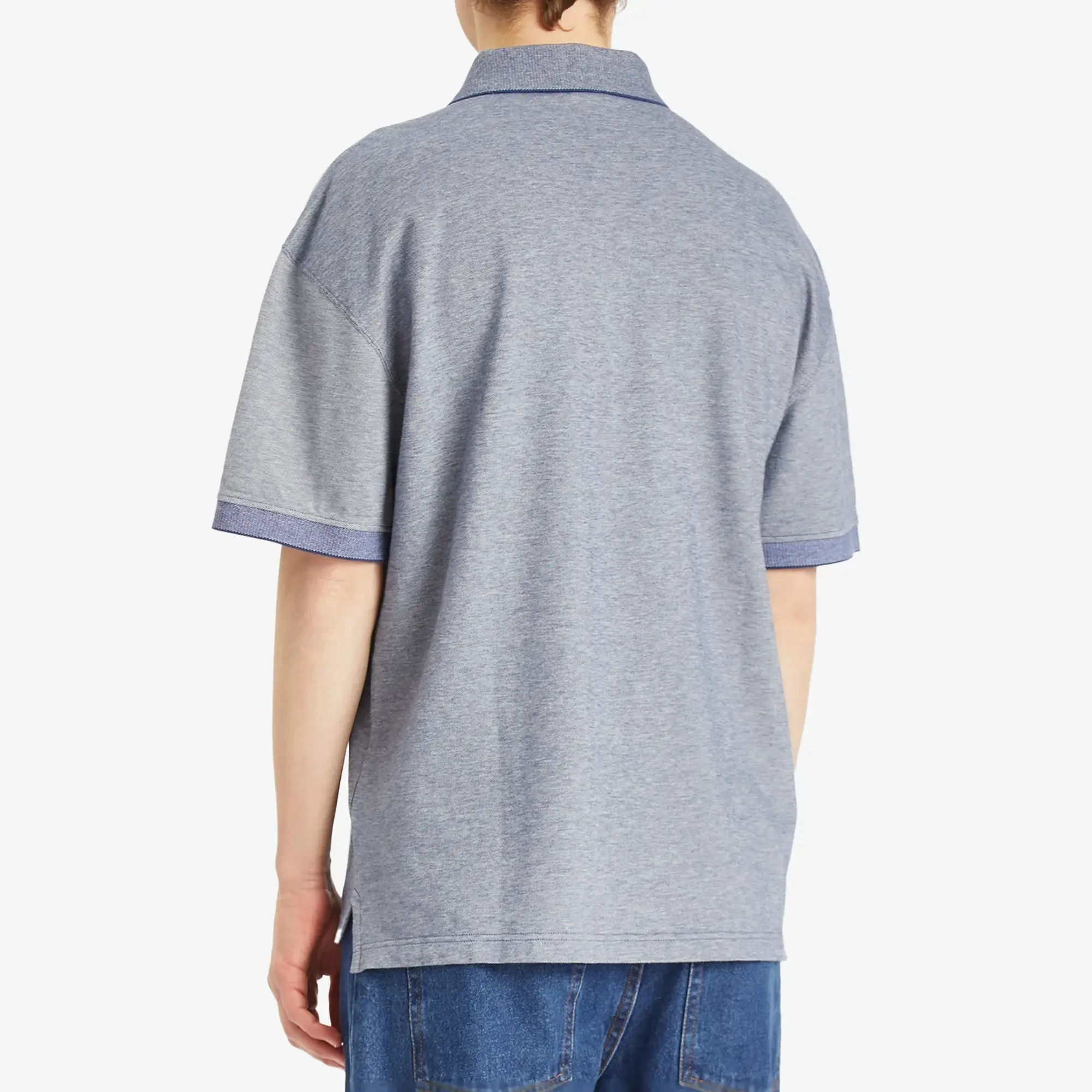 Polar Skate Co. Men's Pique Surf Polo Shirt Heather Blue