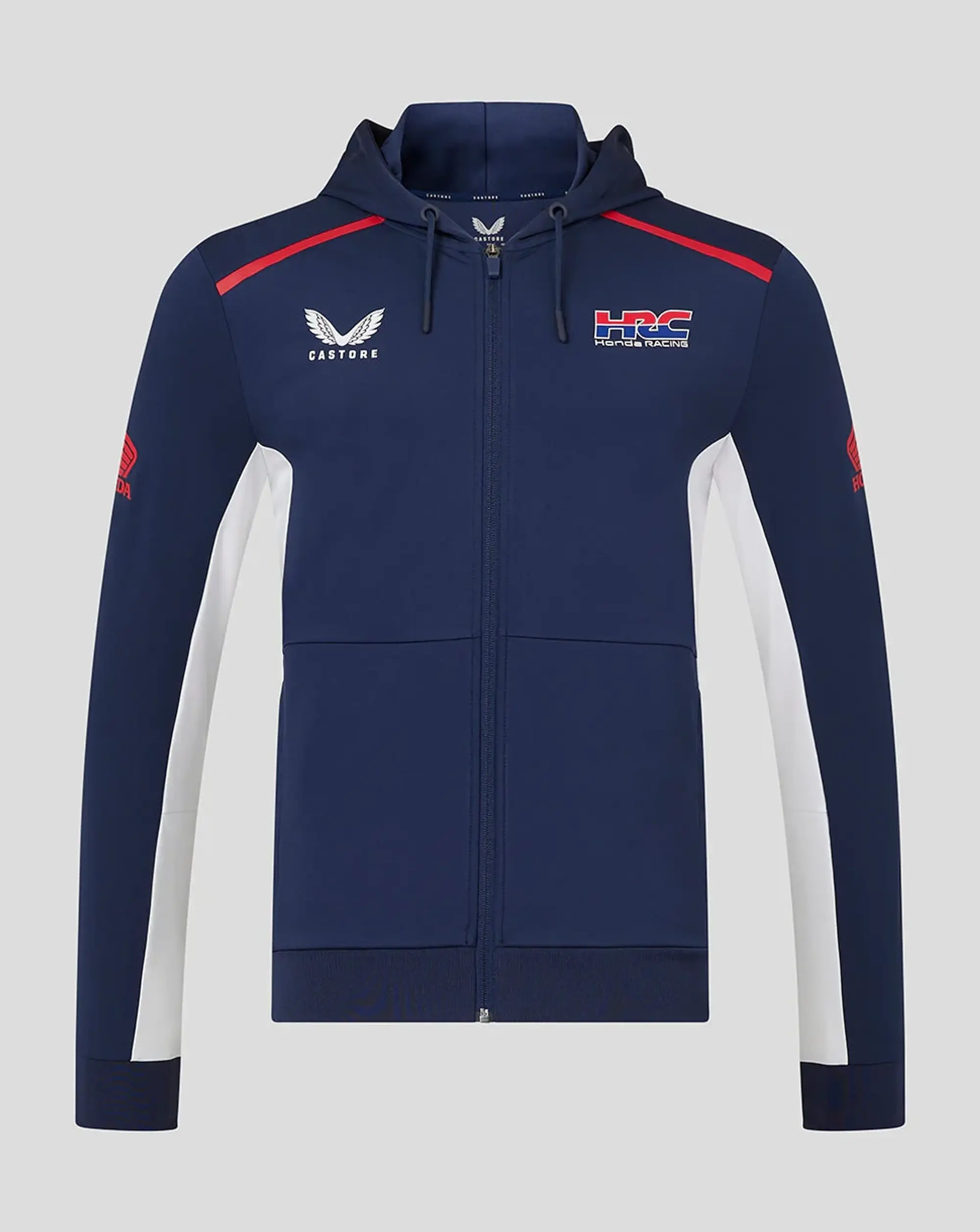 Castore Unisex Honda Hrc Zip Up Hoodie - Black Iris