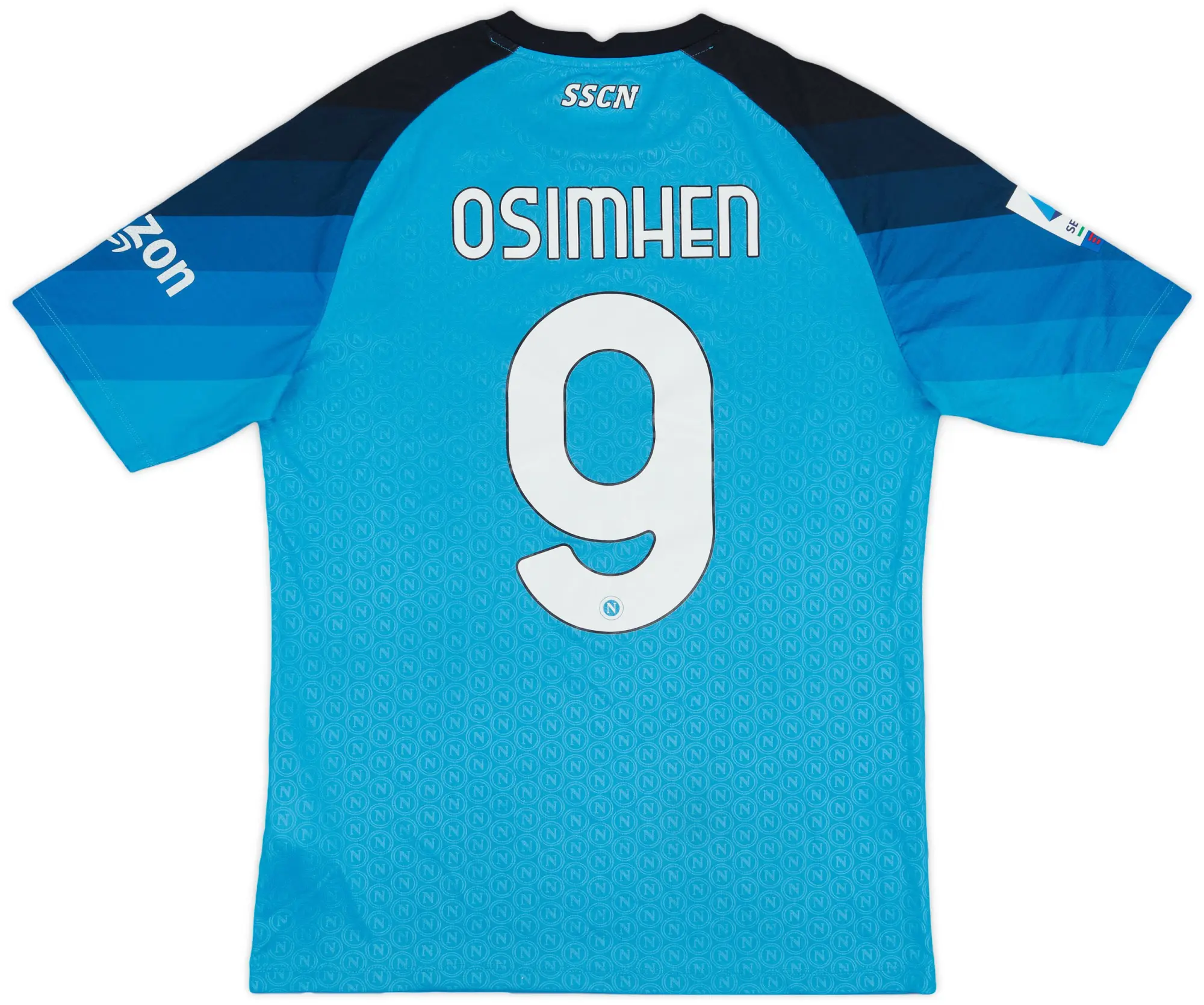 2022-23 Napoli Authentic Home Shirt Osimhen #9 - 9/10 - (L)