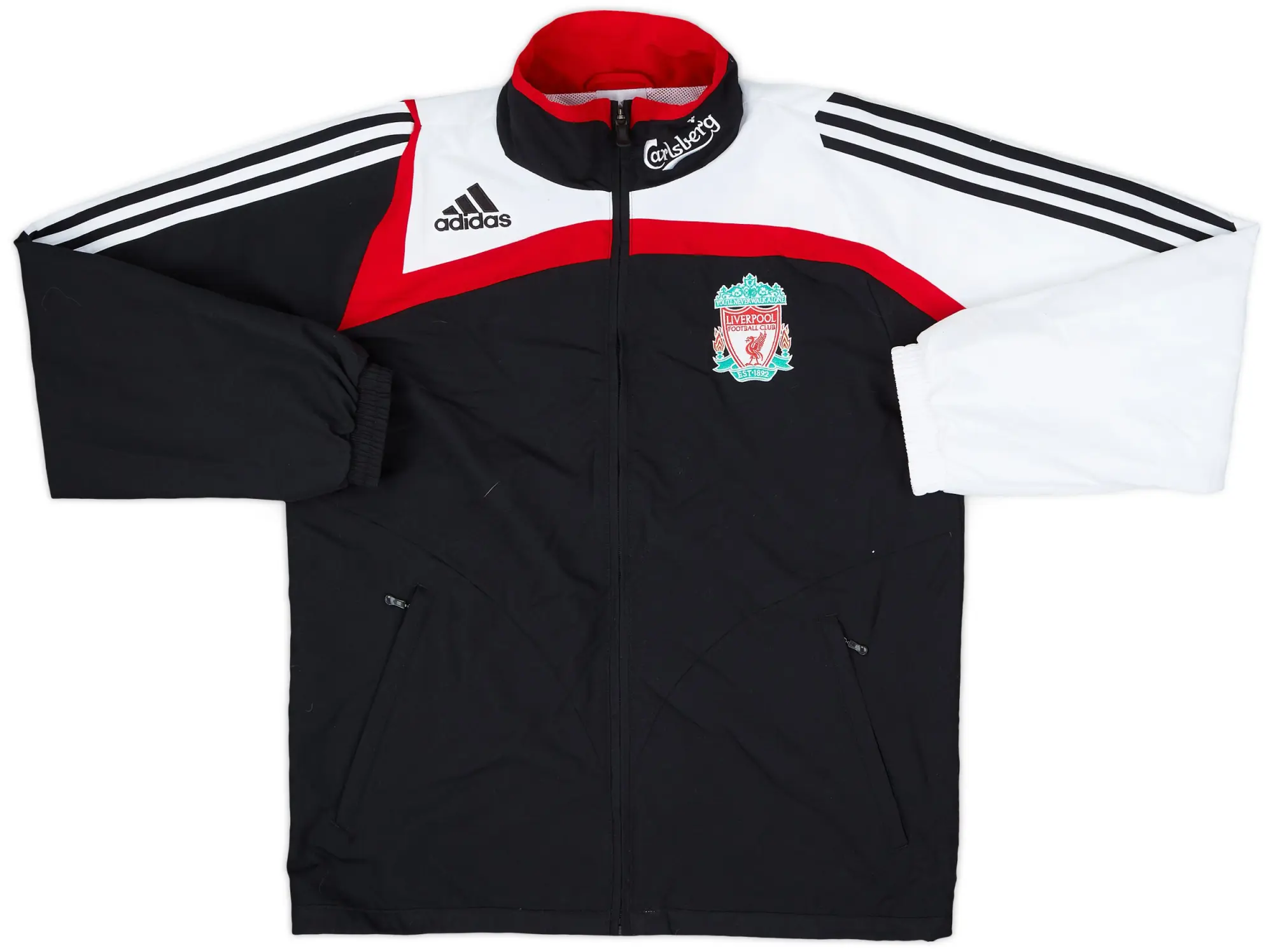 2007-08 Liverpool adidas Track Jacket - 8/10 - (S)