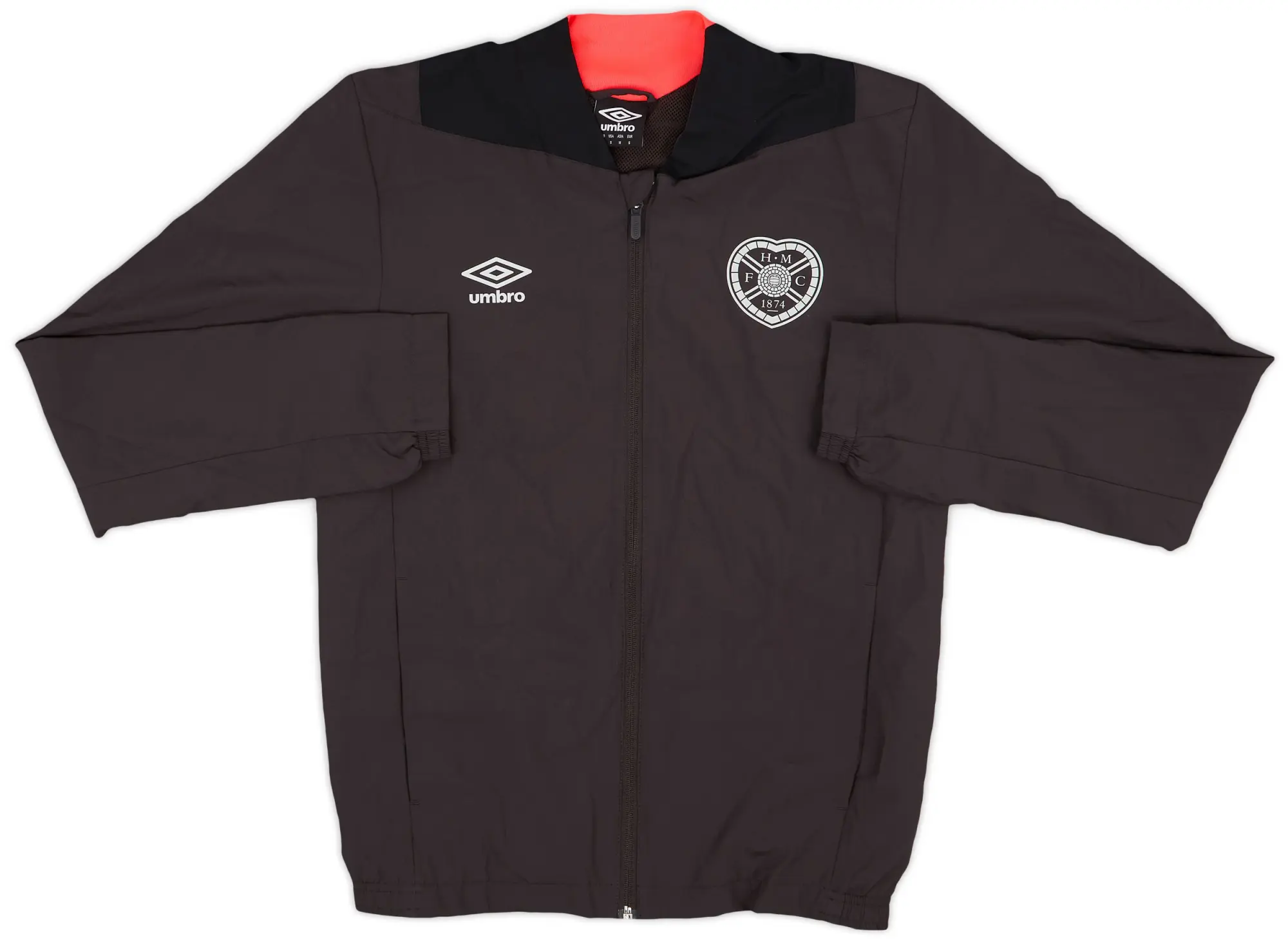 2018-19 Hearts Umbro Track Jacket - 9/10 - (S)