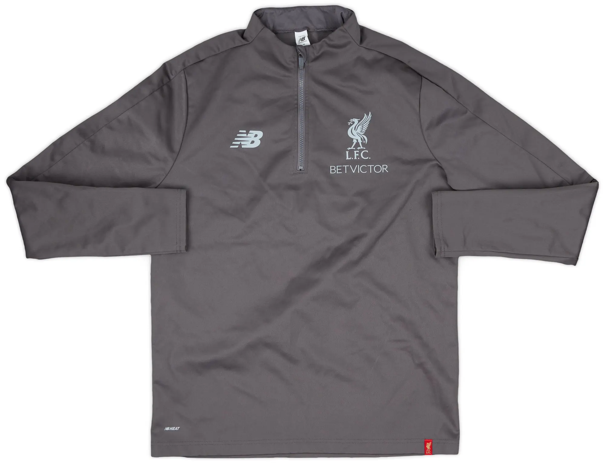 2018-19 Liverpool New Balance 1/4 Zip Drill Top - 8/10 - (L)