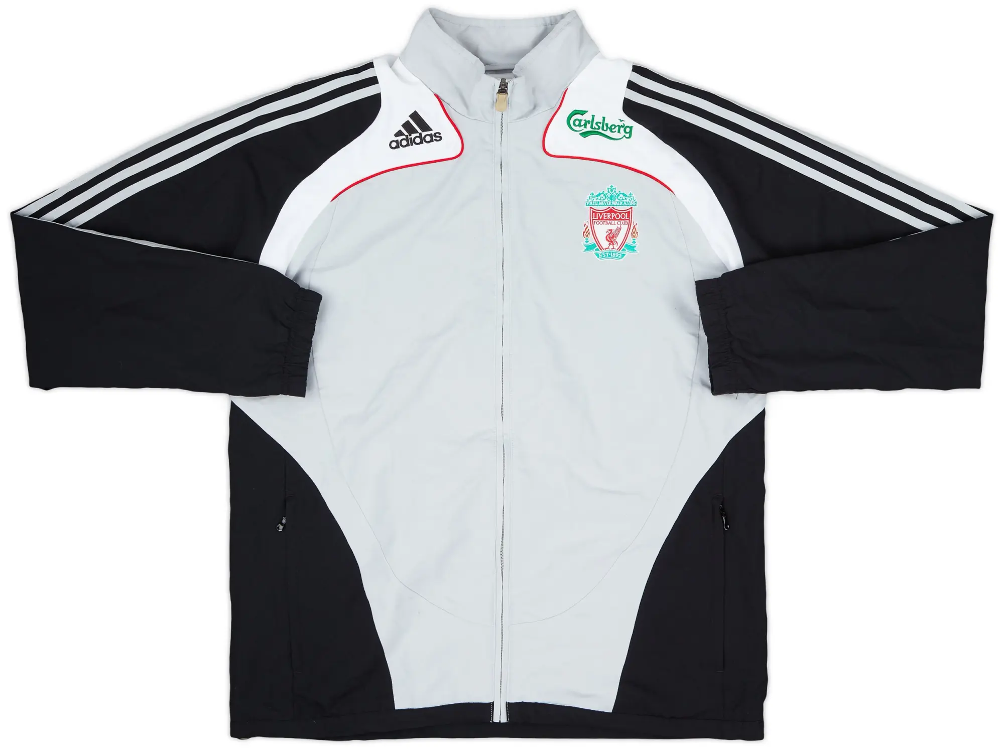 2008-09 Liverpool adidas Track Jacket - 8/10 - (L)