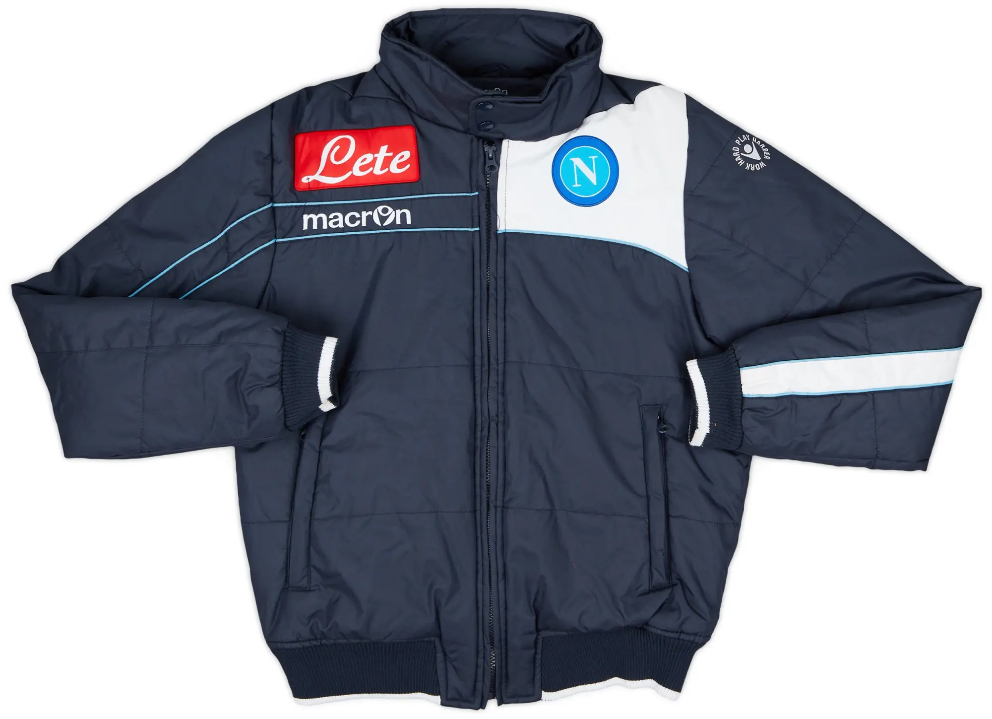 2011-12 Napoli Macron Padded Bench Coat - 8/10 - (M)