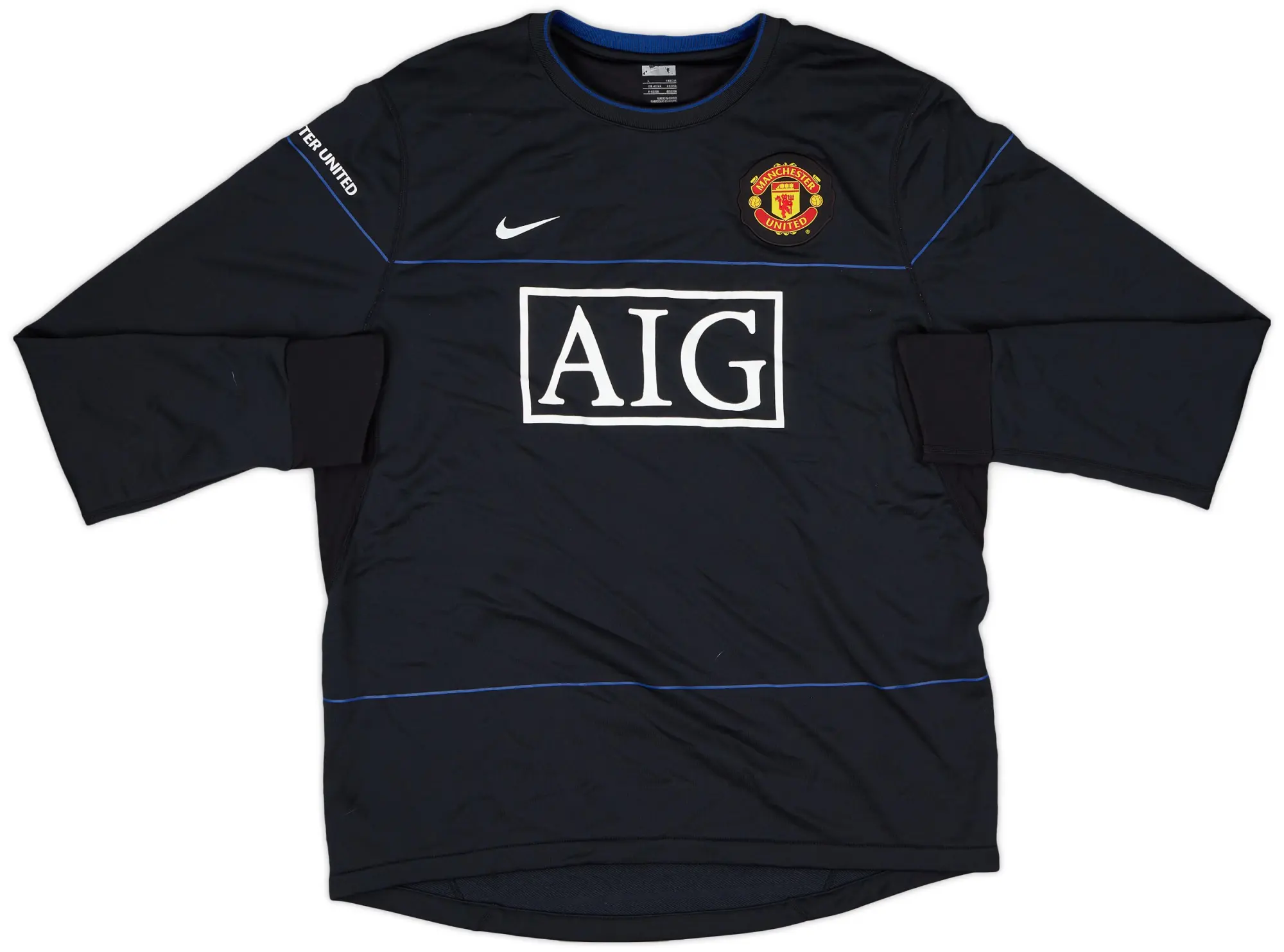 2008-09 Manchester United Nike Sweat Top - 9/10 - (L)