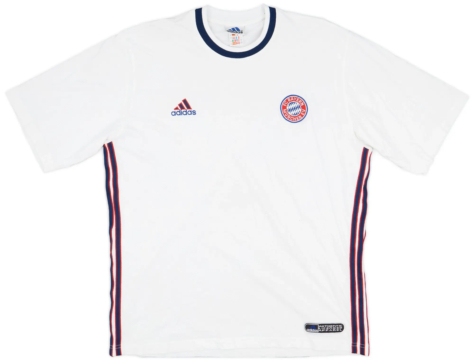 1999-00 Bayern Munich adidas Cotton Tee - 6/10 - (XL)