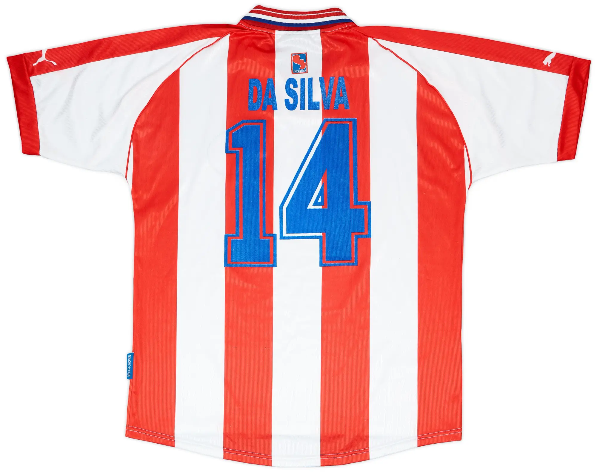 Puma 2000-02 Paraguay Home Shirt da Silva #14 - 9/10 - (XL)