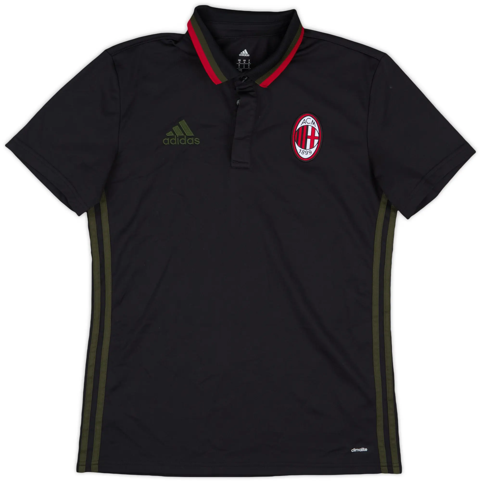 2016-17 AC Milan adidas Polo Shirt - 9/10 - (M)