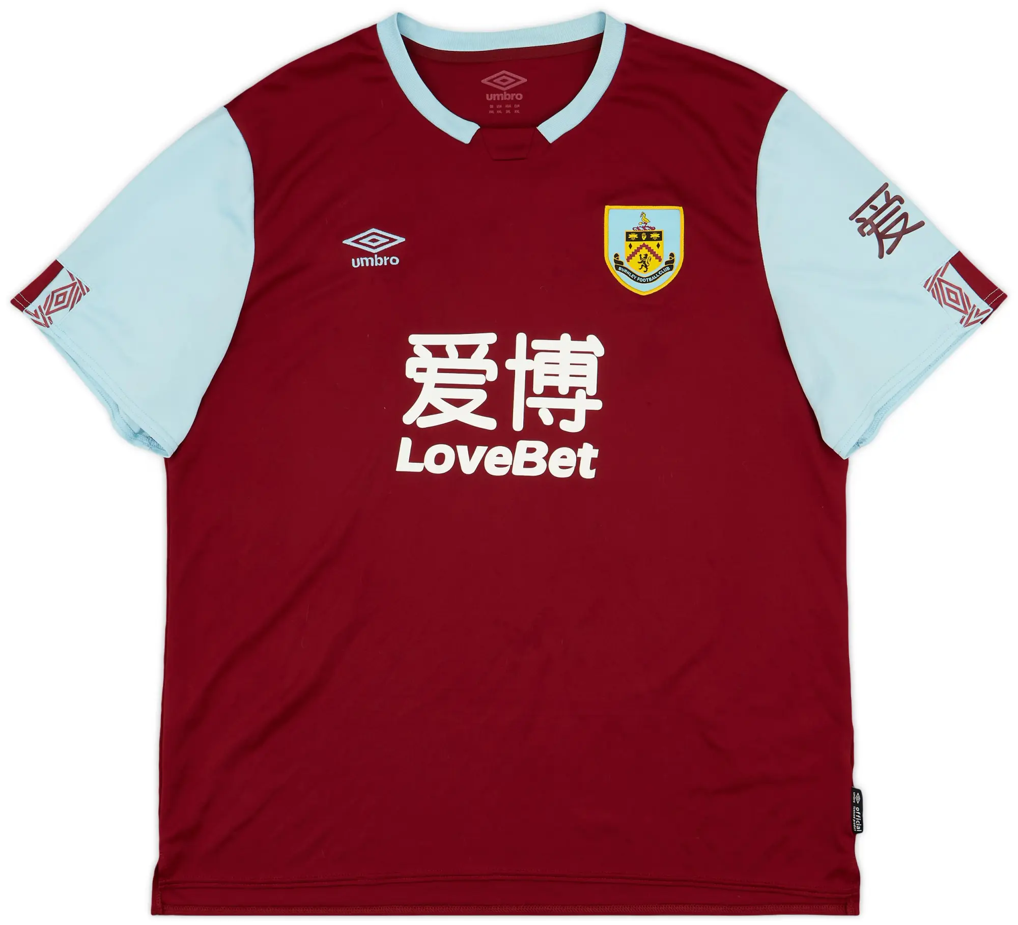 Umbro 2019-20 Burnley Home Shirt - 7/10 - (XXL)