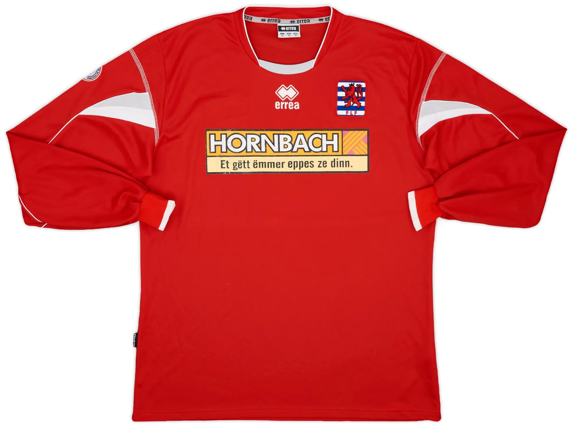 Errea 2008-10 Luxembourg Home L/S Shirt - 6/10 - (XL)