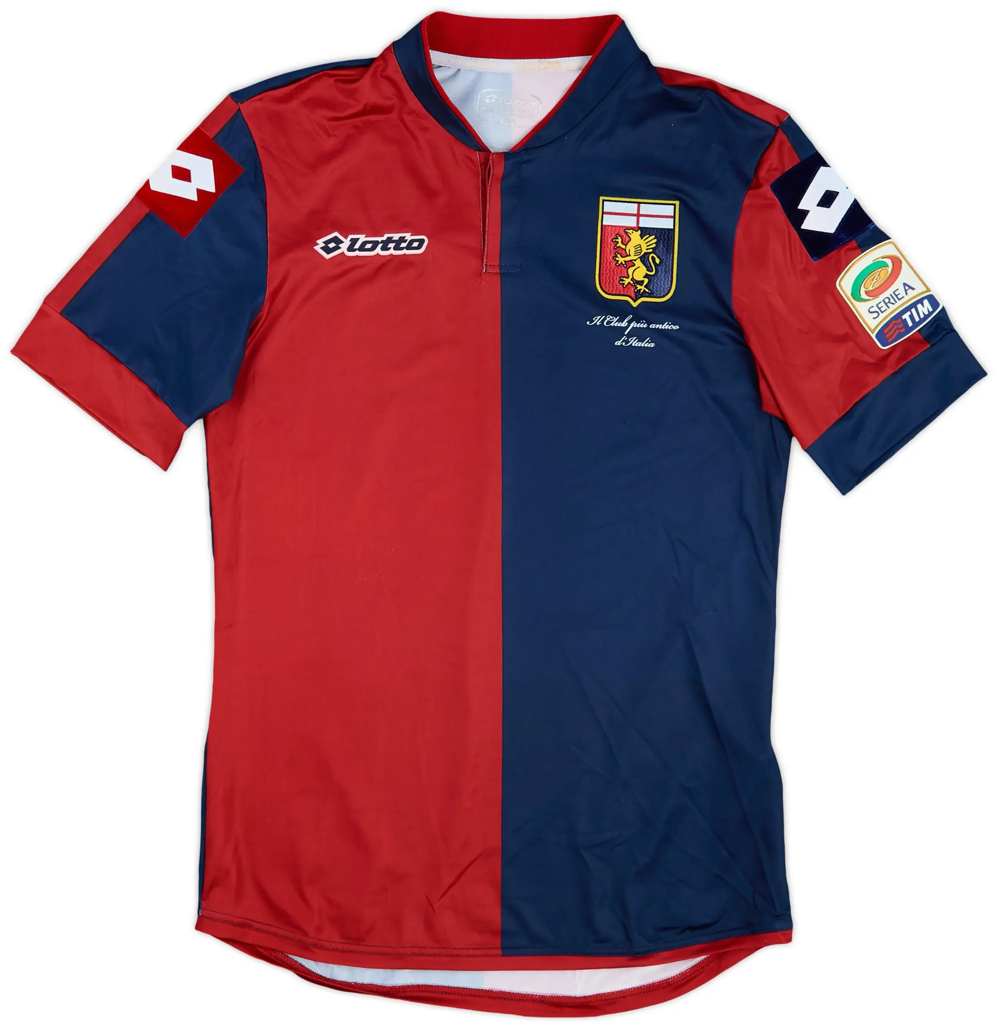 Lotto 2014-15 Genoa Home Shirt - 6/10 - (S)