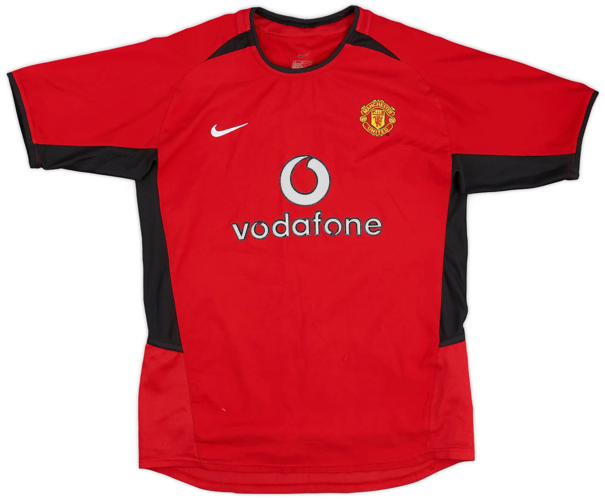 Nike 2002-04 Manchester United Home Shirt - 6/10 - (L.Boys)