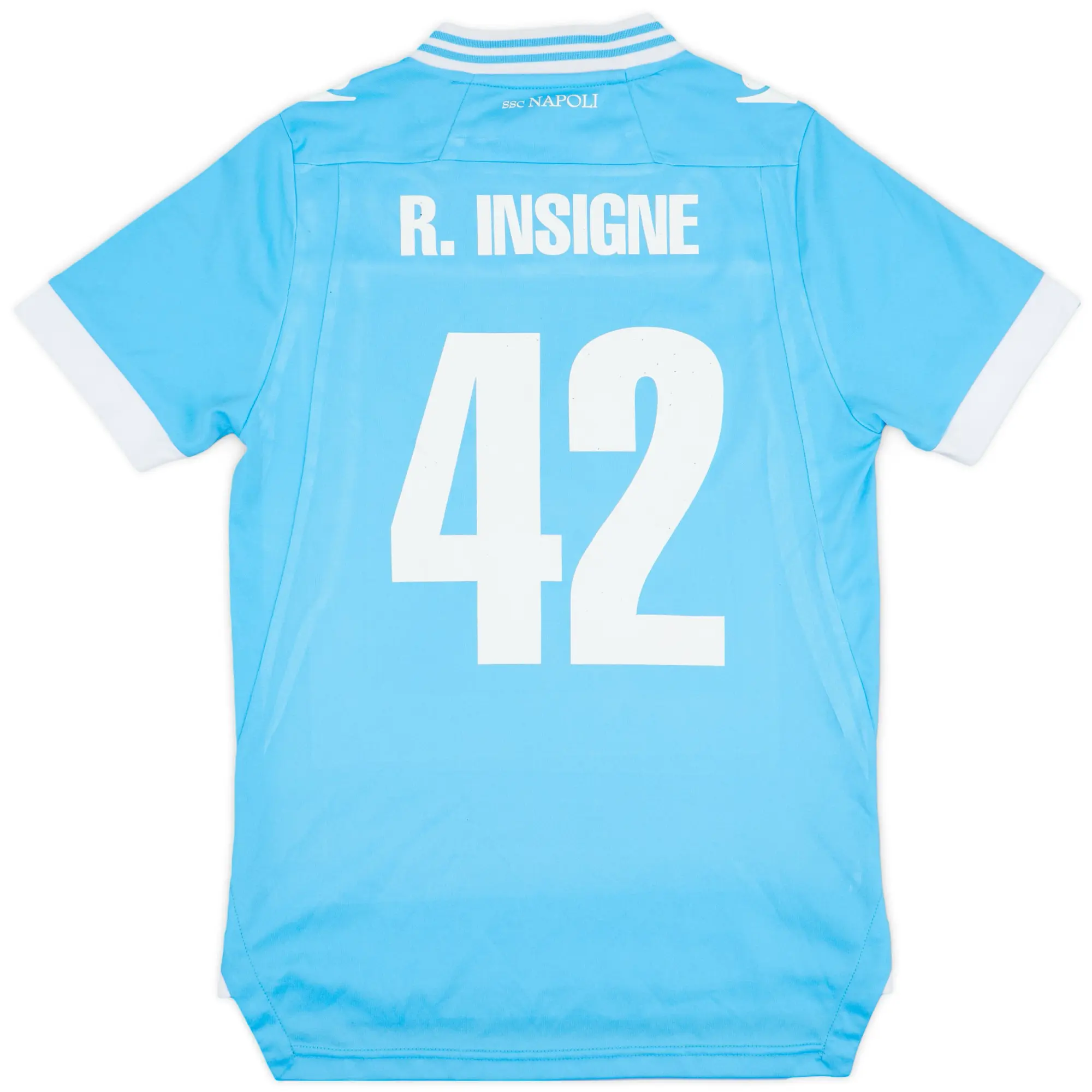 Macron 2012-13 Napoli Home Shirt R. Insigne #42 - 5/10 - (L.Boys)
