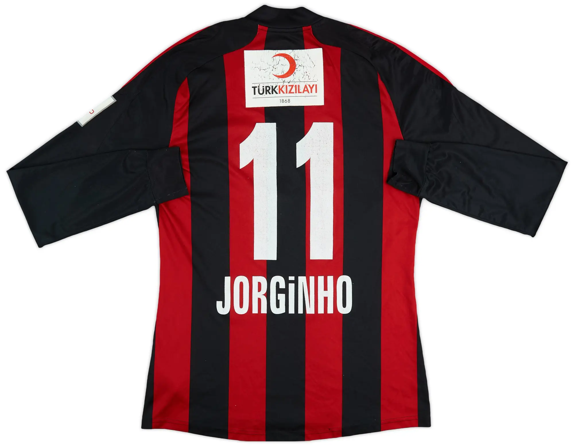 adidas 2011-12 Gaziantepspor Home L/S Shirt Jorginho #11 - 5/10 - (M)