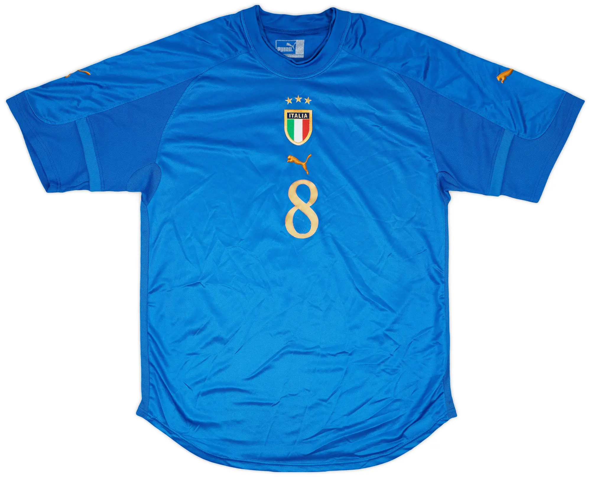 Puma 2004-06 Italy Match Issue Home Shirt #8