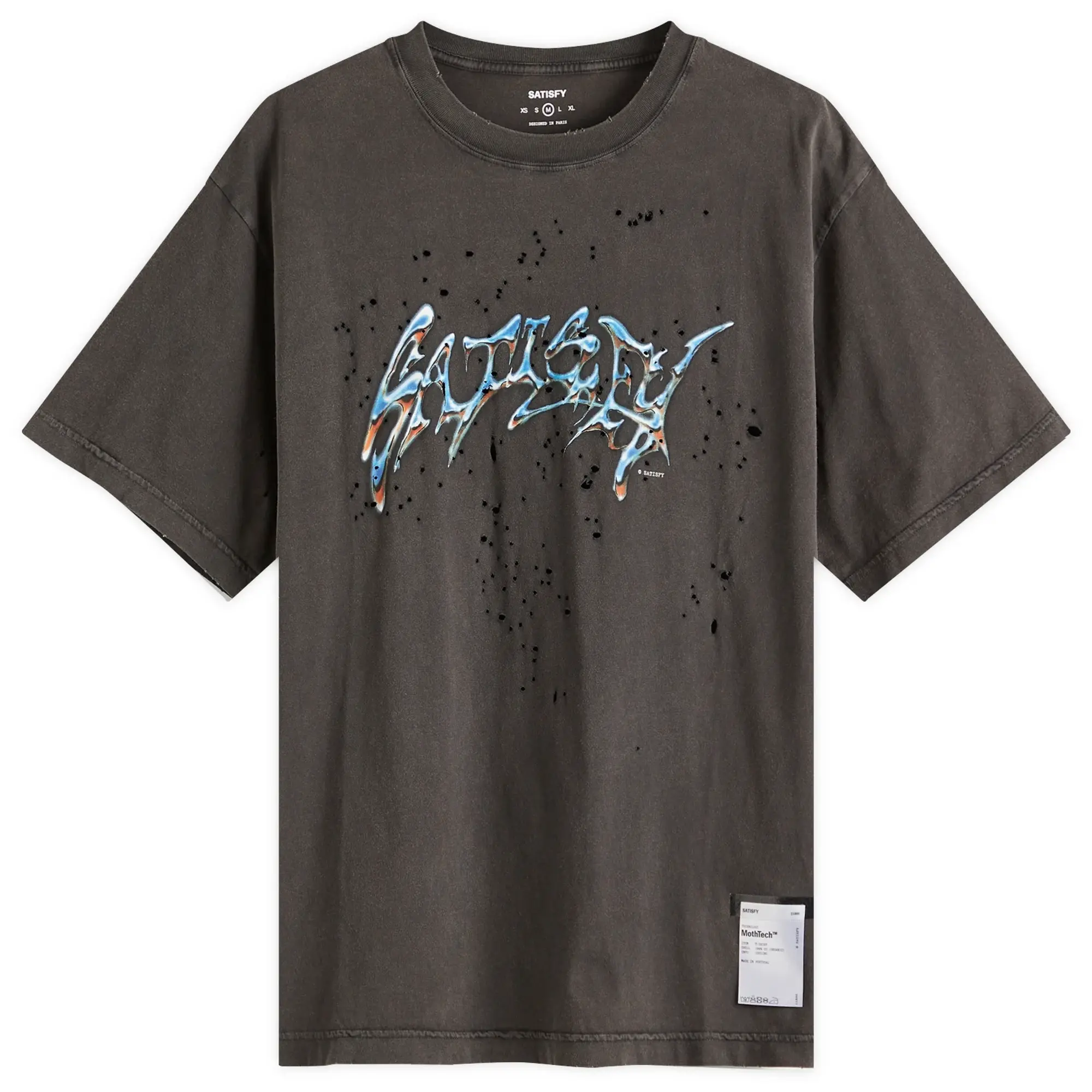 T-Shirt Satisfy Mothtech T-Shirt Unisex Aged Black M