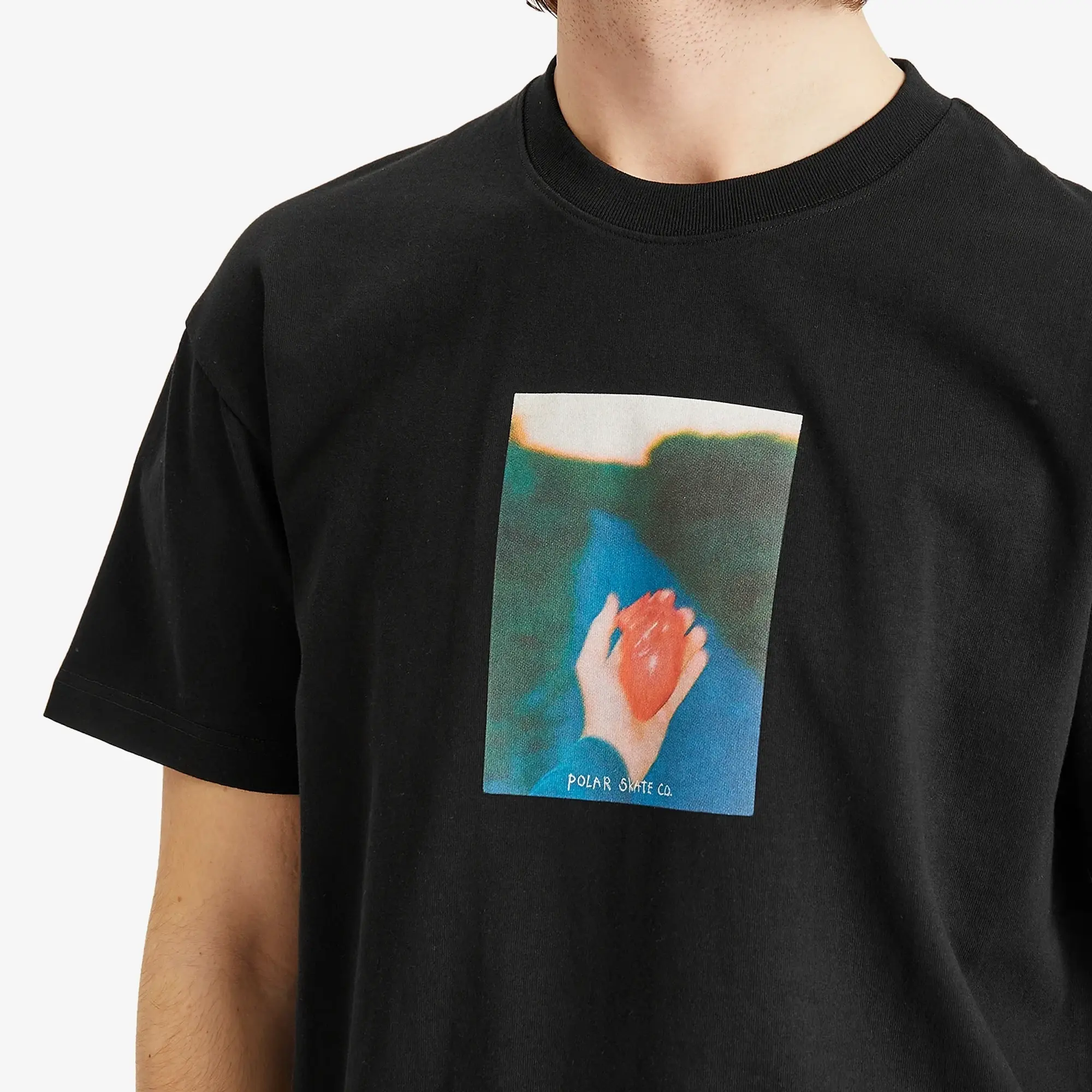 Polar Skate Co. Men's Heart in Hand T-Shirt Black