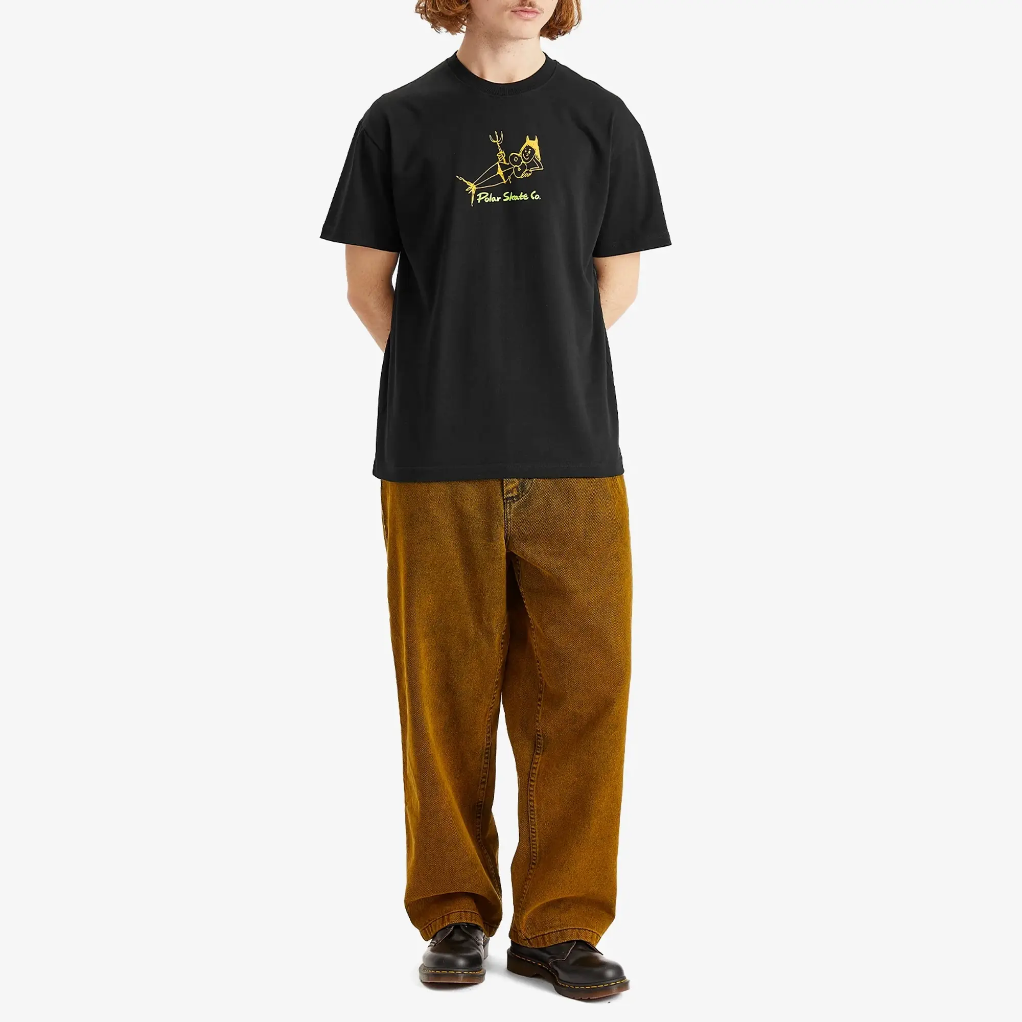 Polar Skate Co. Men's Devil Woman T-Shirt Black