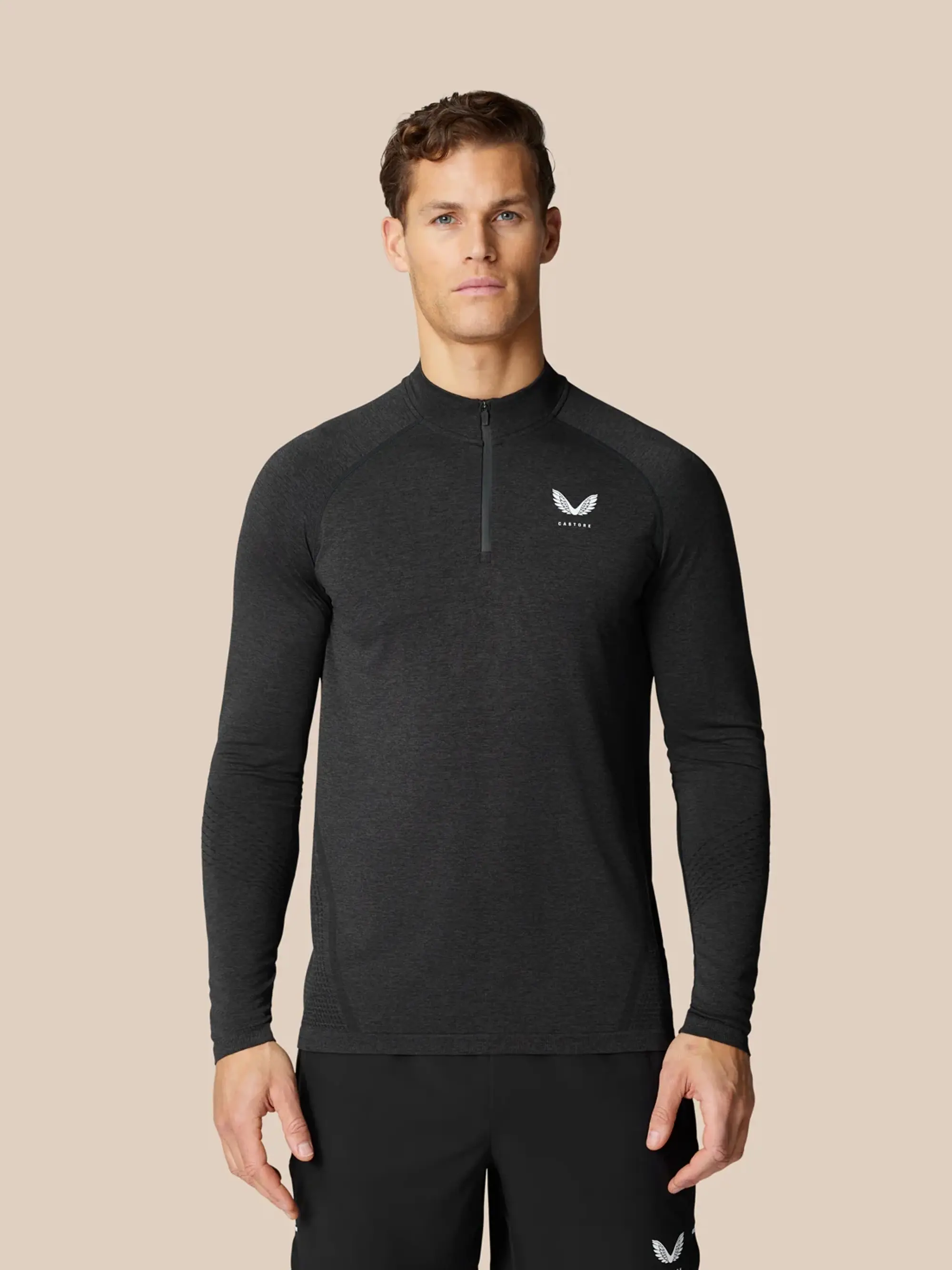 Castore Flow Training 1/4 Zip Top - Light Aqua