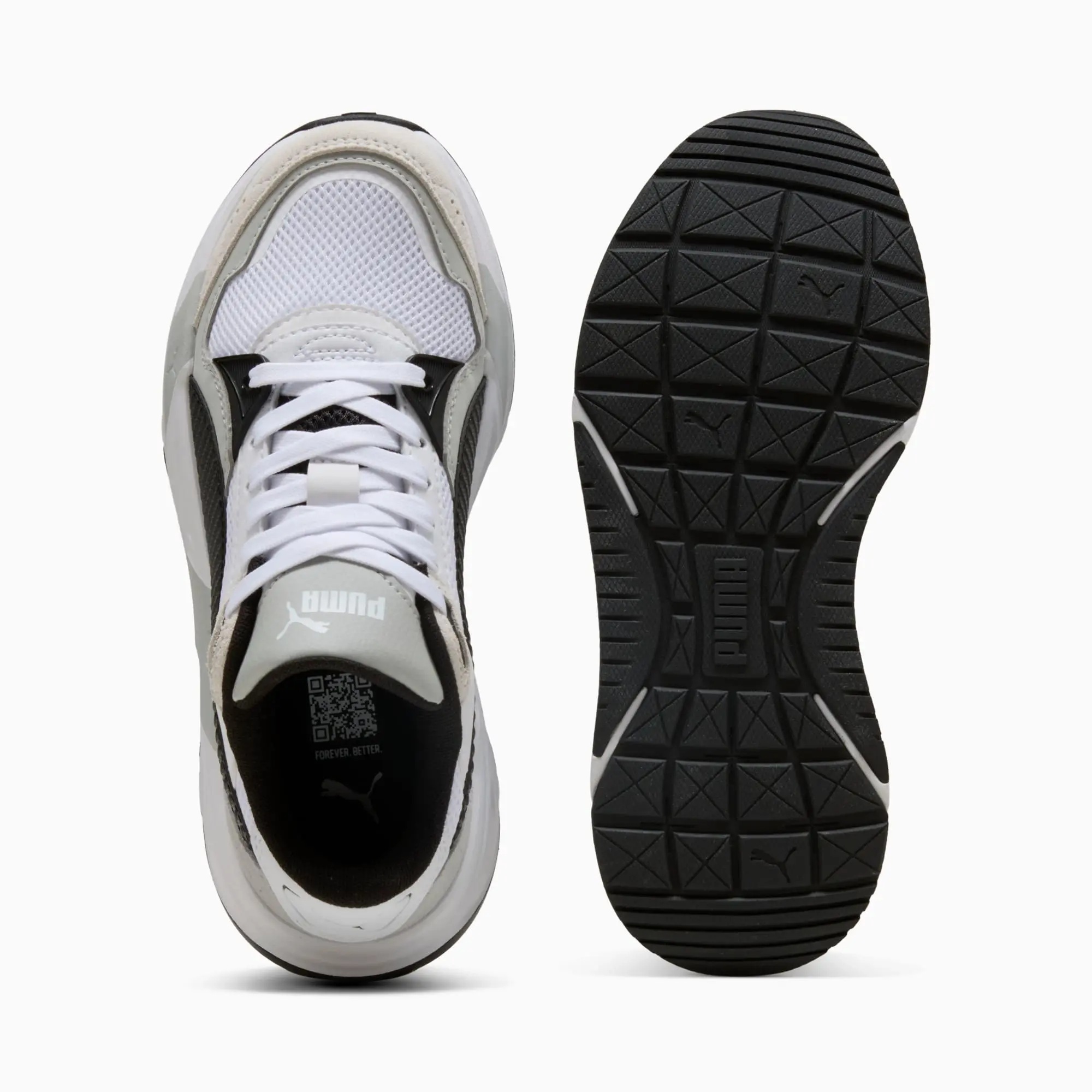 PUMA Trinity 2 Sneakers Youth, White/Black/Cool Light Grey
