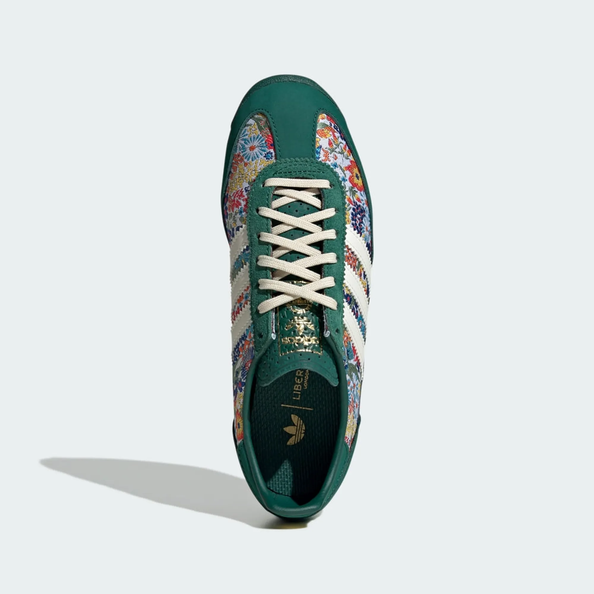 adidas gazelle silver green womens adidas Originals x Liberty London Women's Gazelle Lo Pro