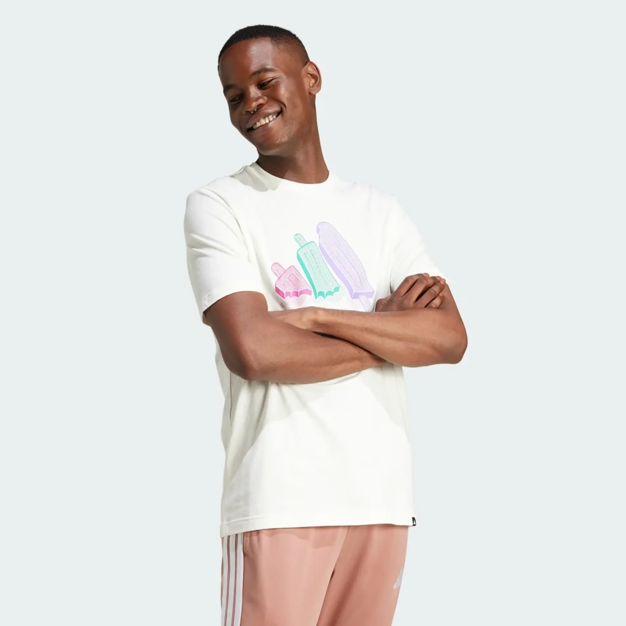 adidas Men Lounge Ice Graphic Tee