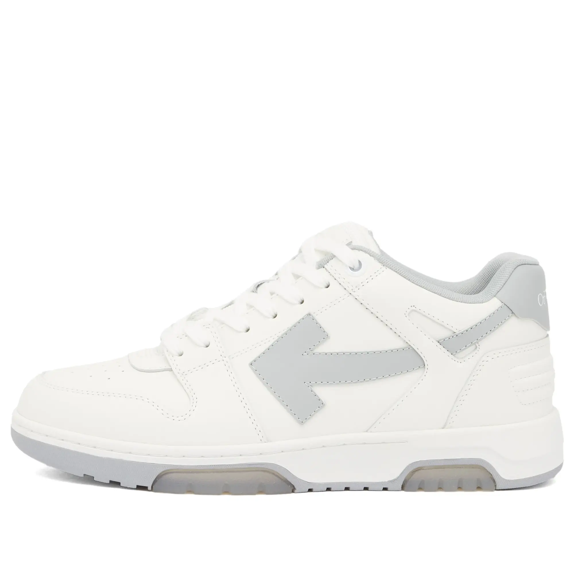 Off-White Men's Out Of Office Calf Leather Sneaker White Grey