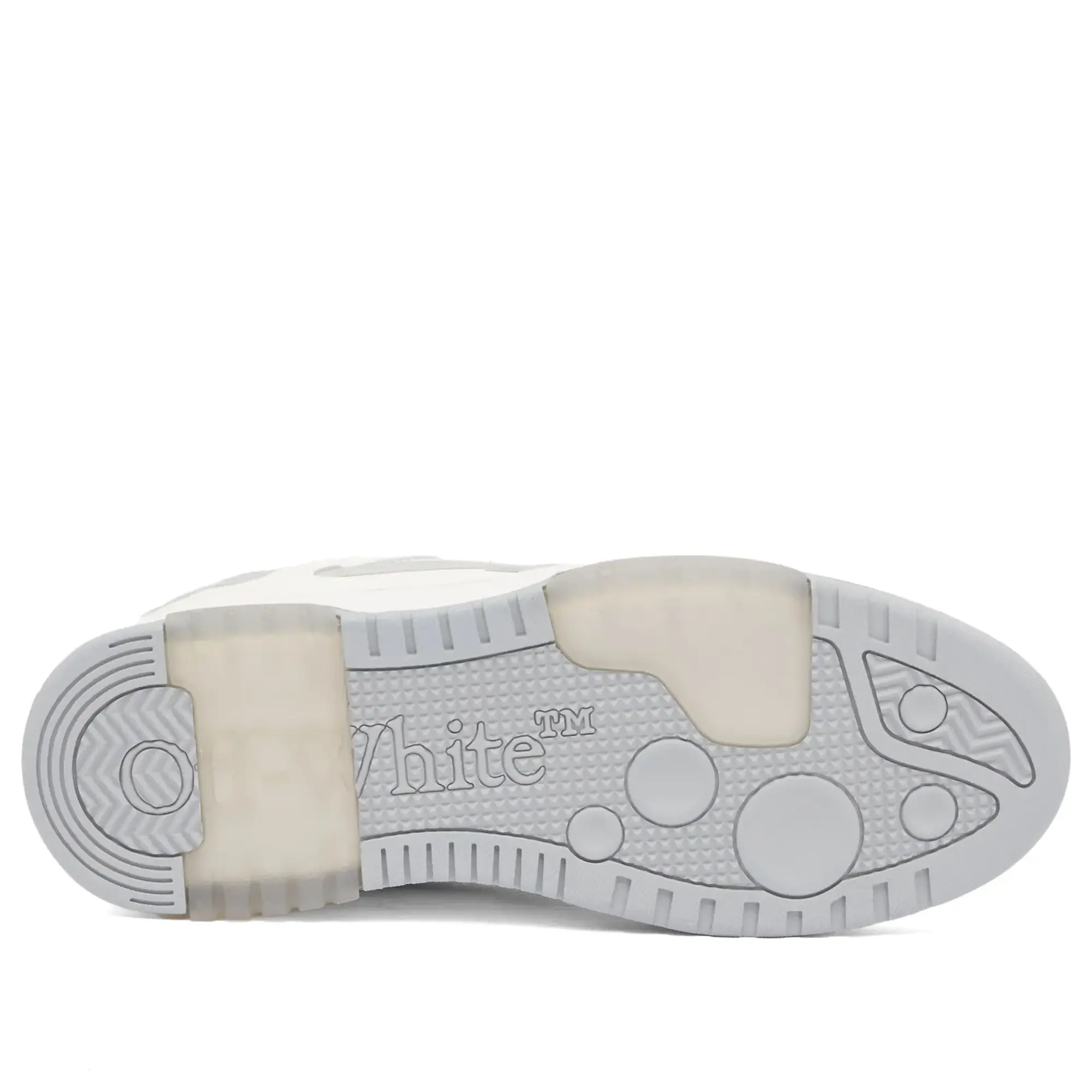 Off-White Men's Out Of Office Calf Leather Sneaker White Grey