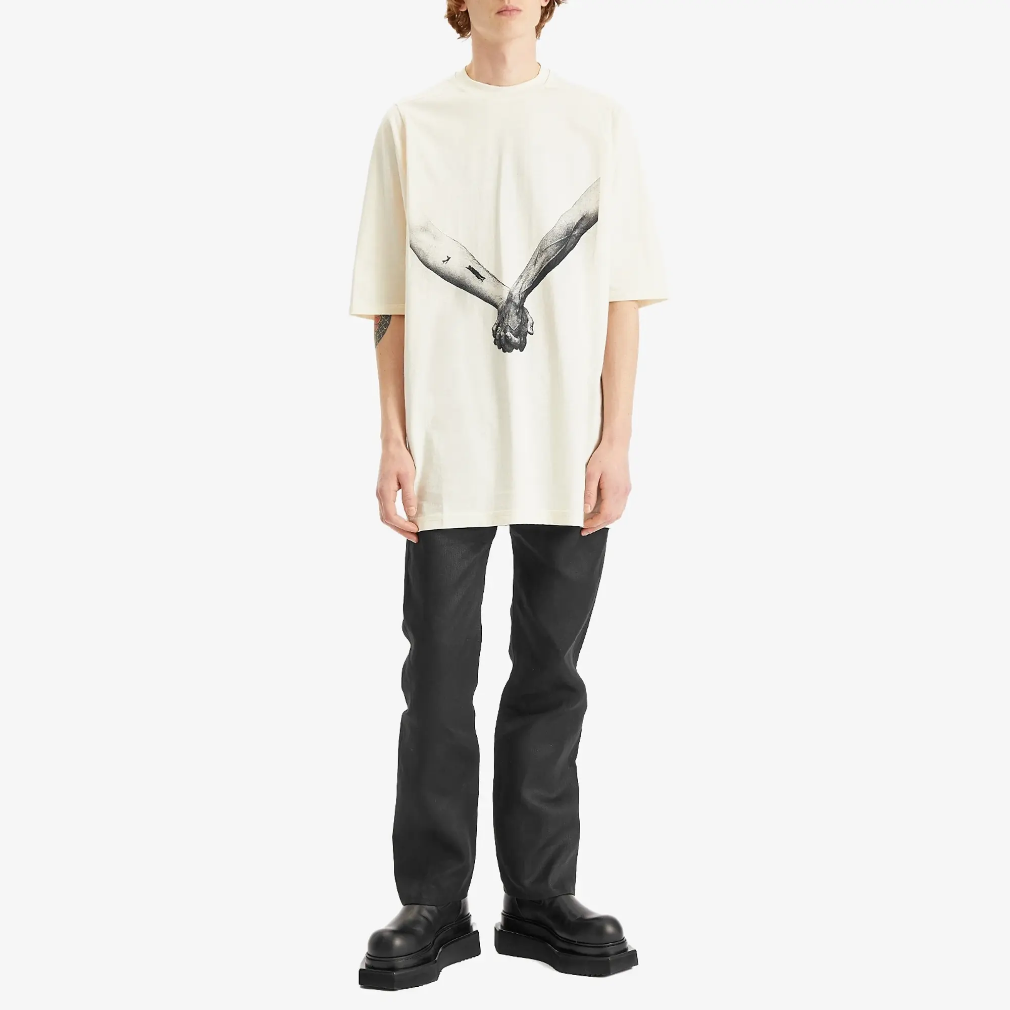 Rick Owens Men's Twill Headon Pants Black
