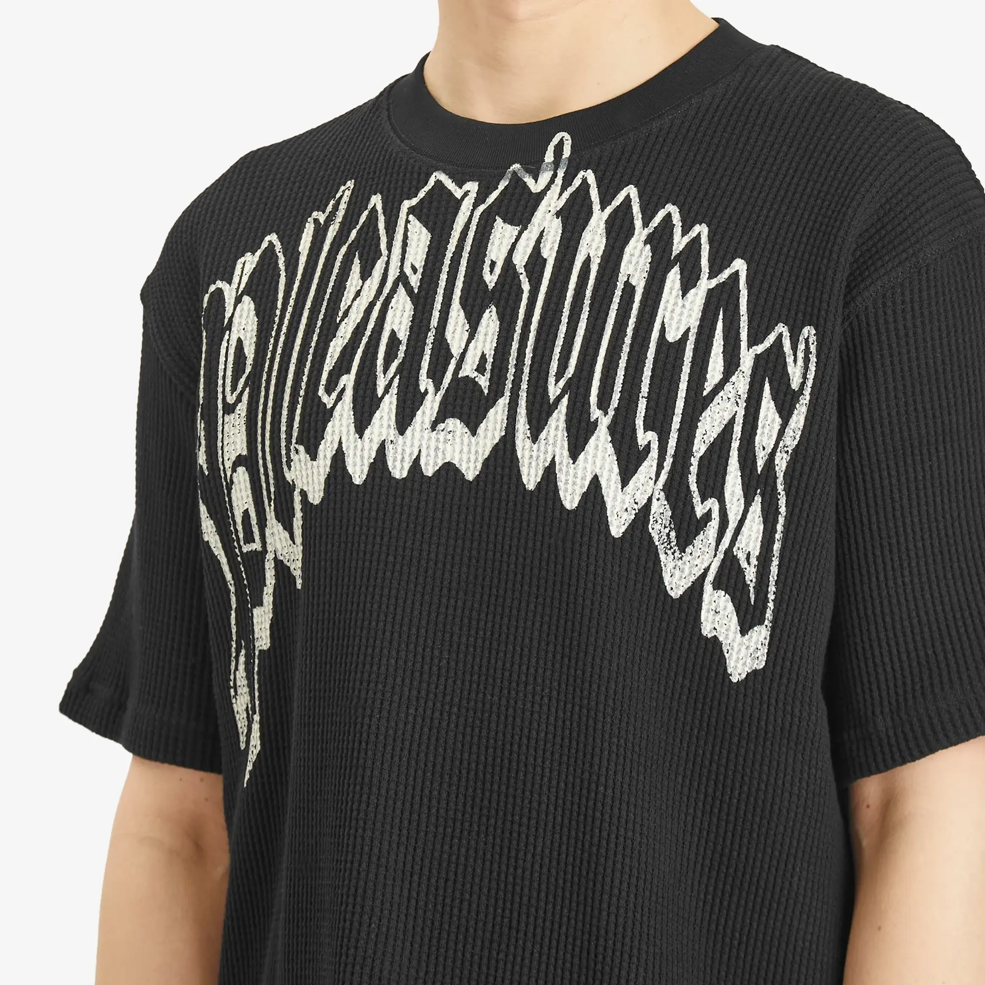 Pleasures Men's Twitch Waffle T-Shirt Black