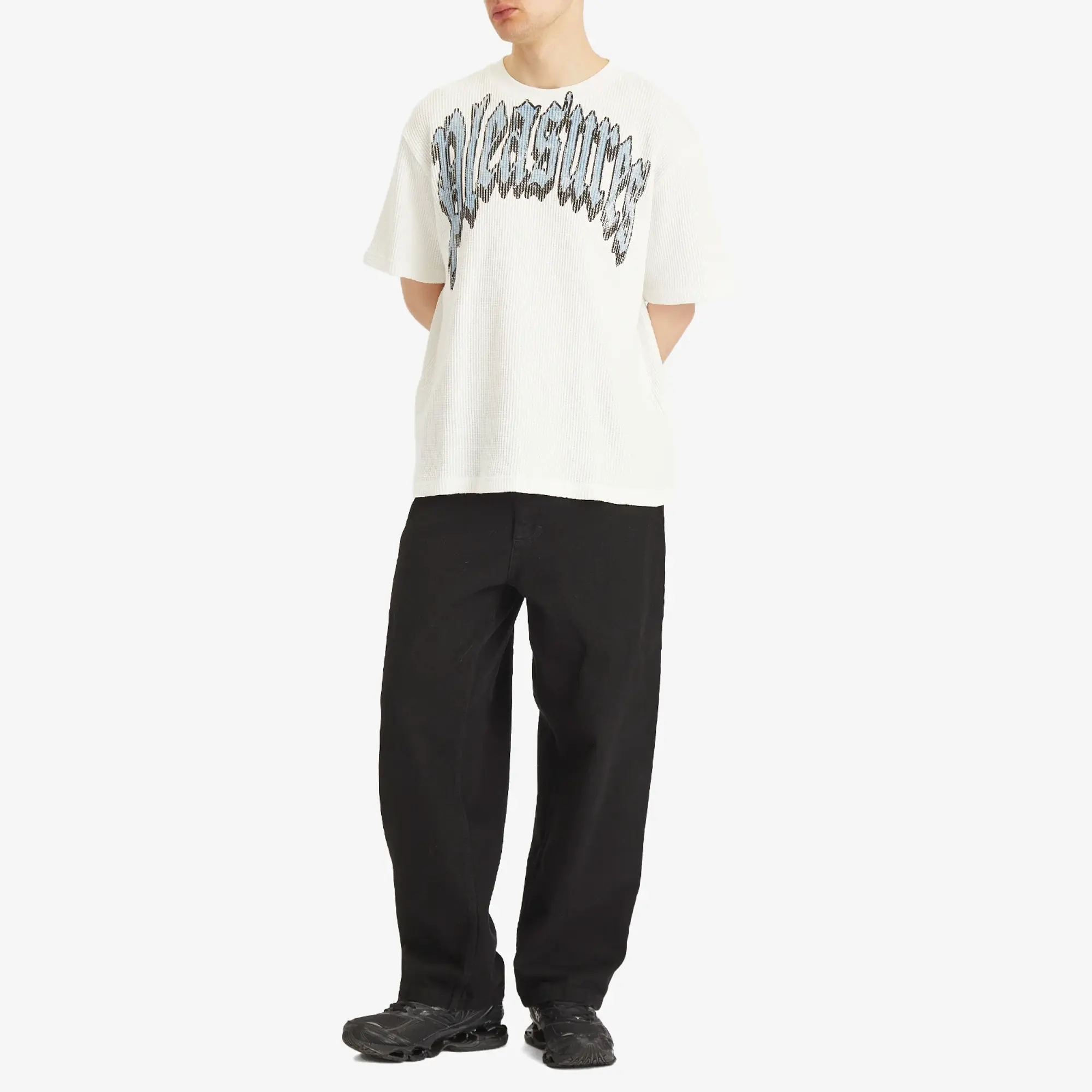 Pleasures Men's Twitch Waffle T-Shirt White