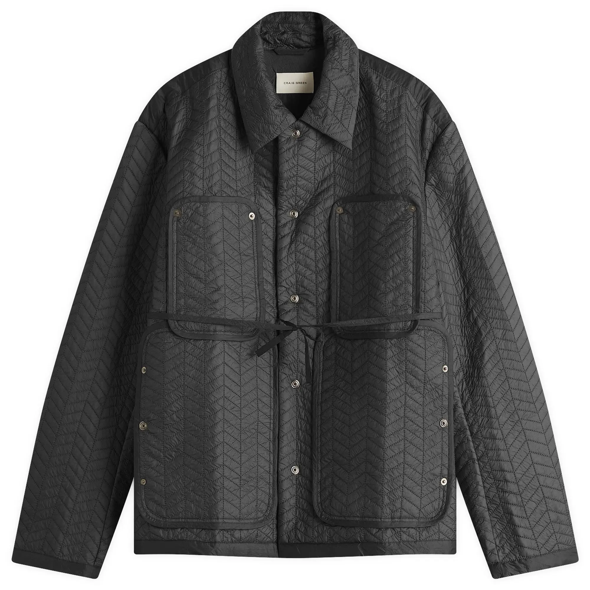 Craig Green Men's Quilted Worker Jacket Black