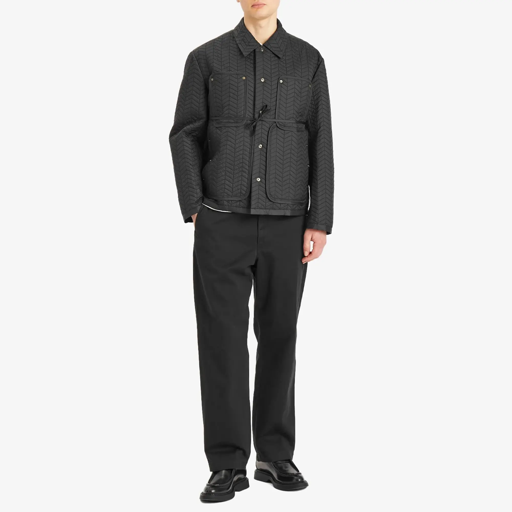 Craig Green Men's Quilted Worker Jacket Black