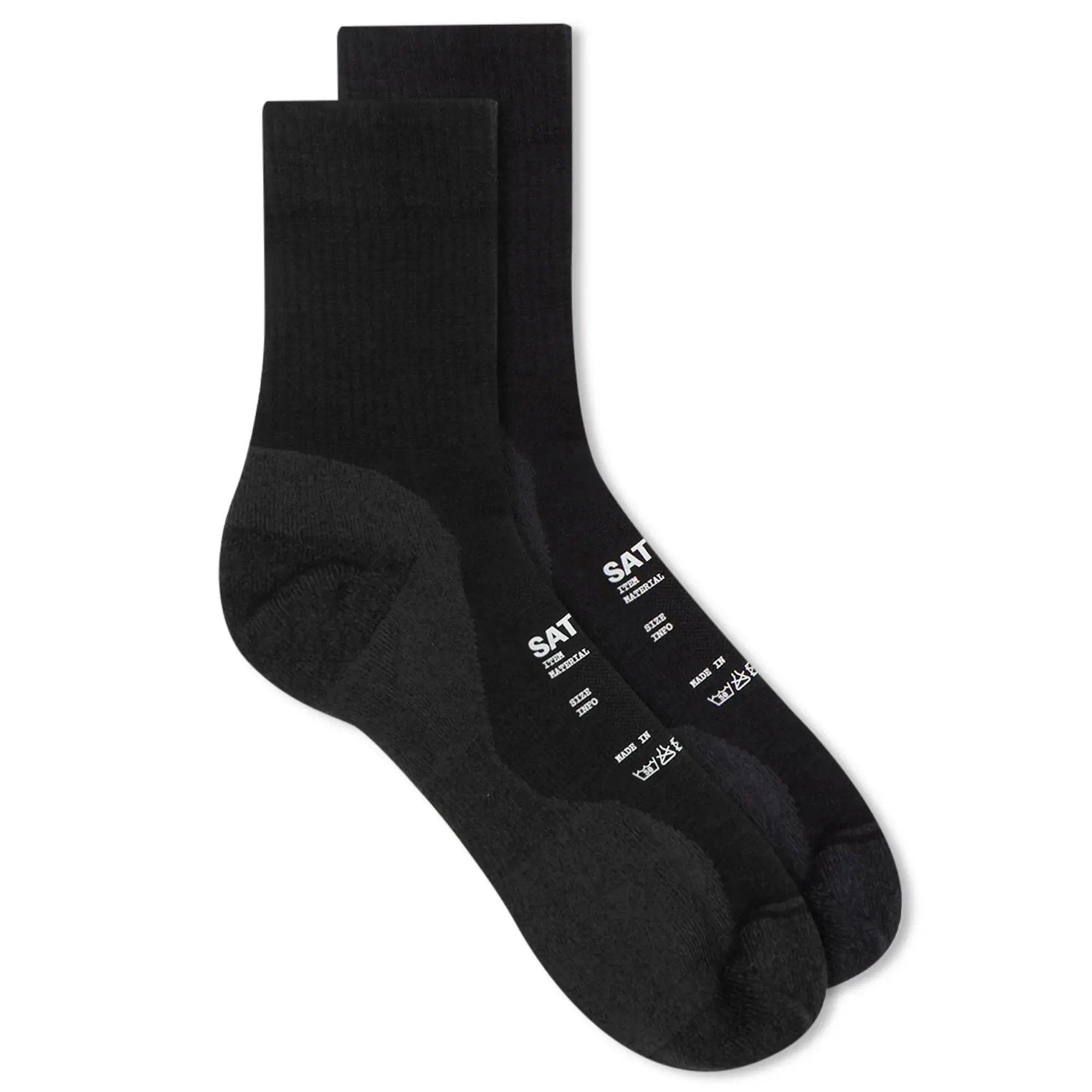 Satisfy Merino Nylon Tube Socks Black 43-46