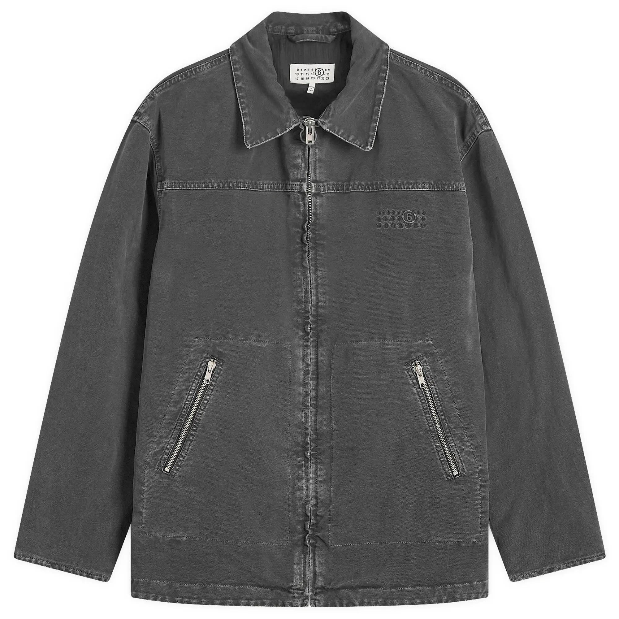 MM6 Maison Margiela Men's Heavy Weight Washed Chore Jacket Black