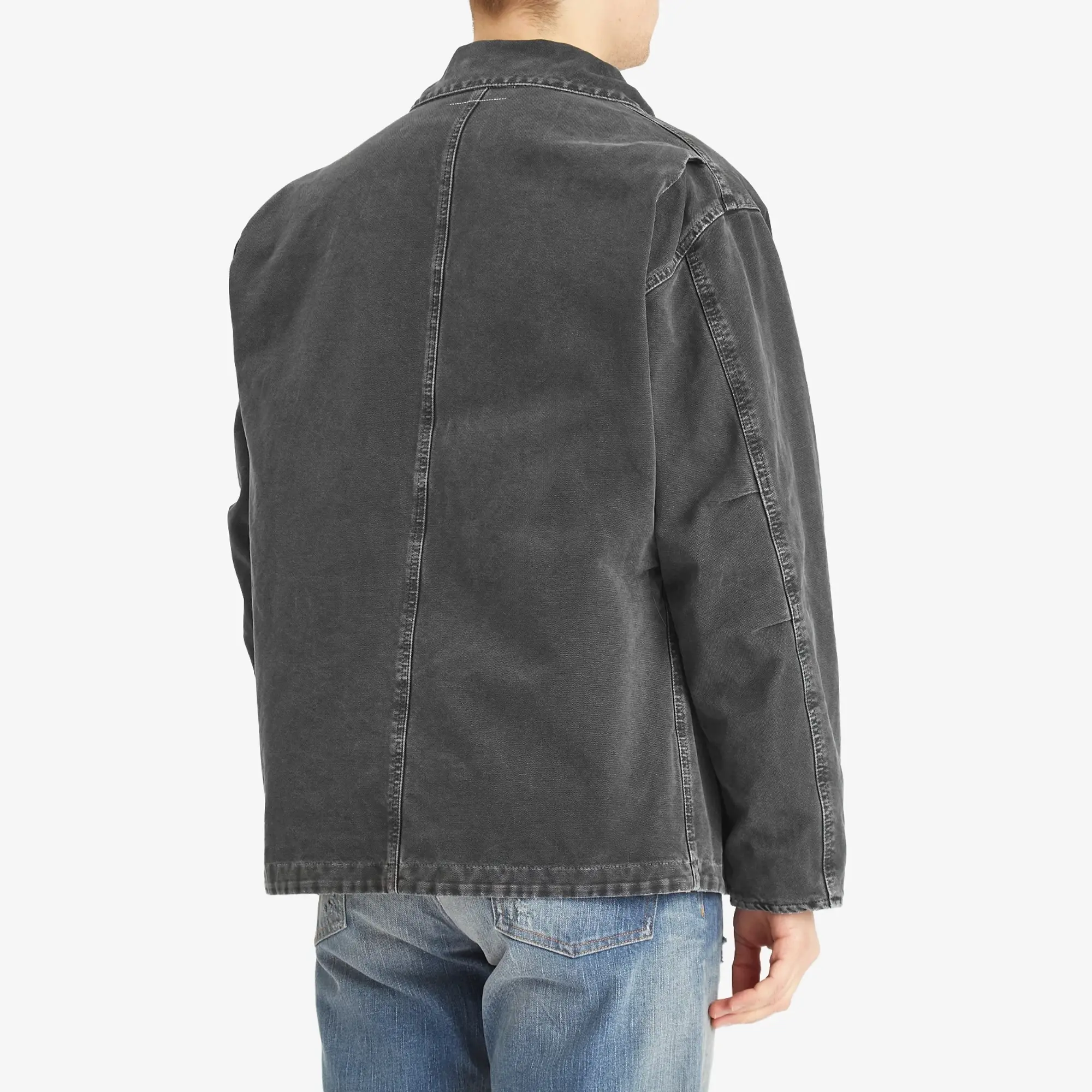MM6 Maison Margiela Men's Heavy Weight Washed Chore Jacket Black