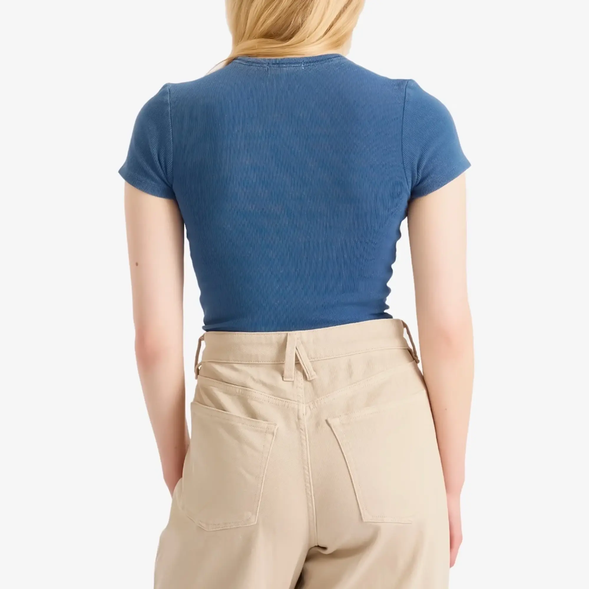 Good American Women's Jeanius Fitted T-Shirt Indigo
