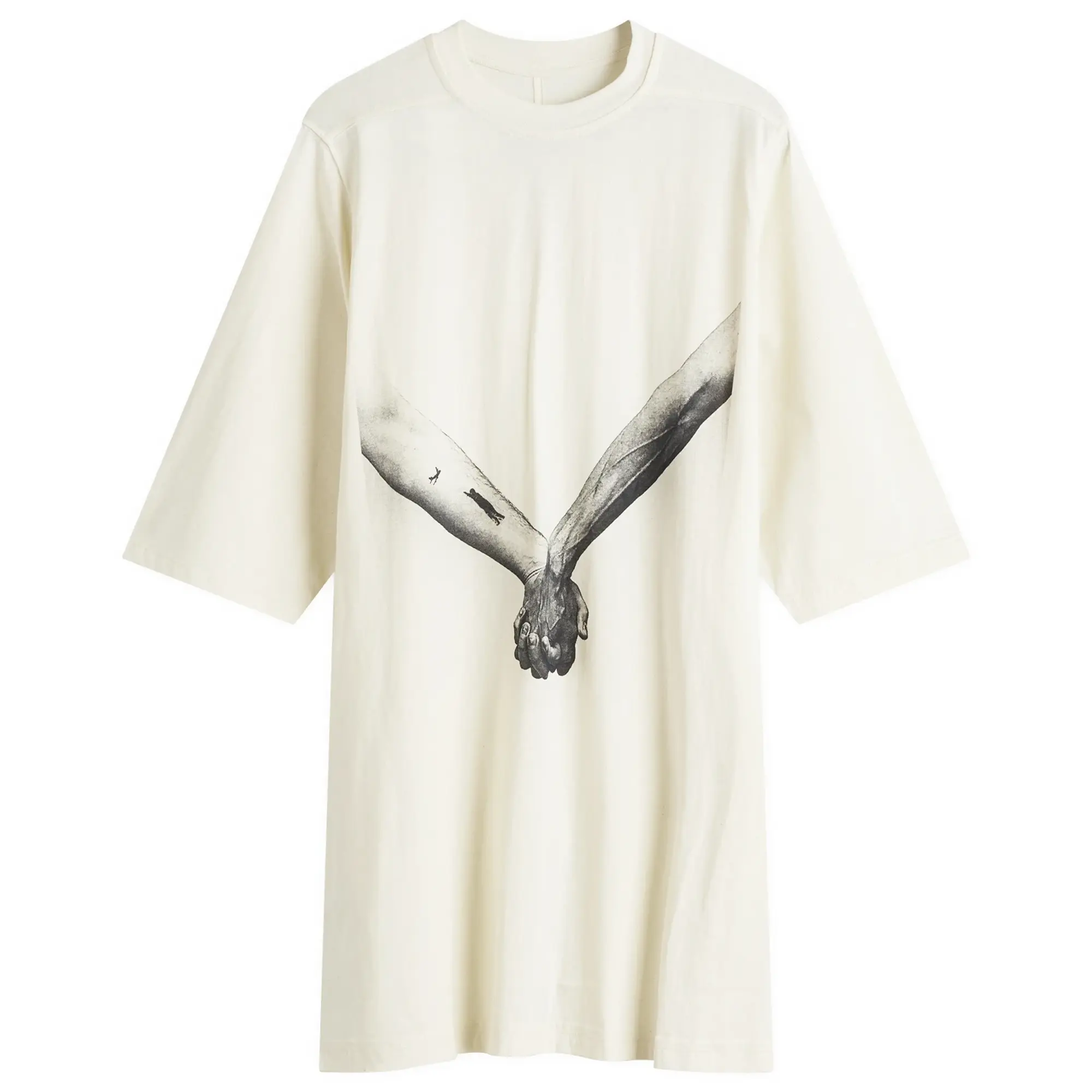 Rick Owens Men's Jumbo T-Shirt Natural/Black
