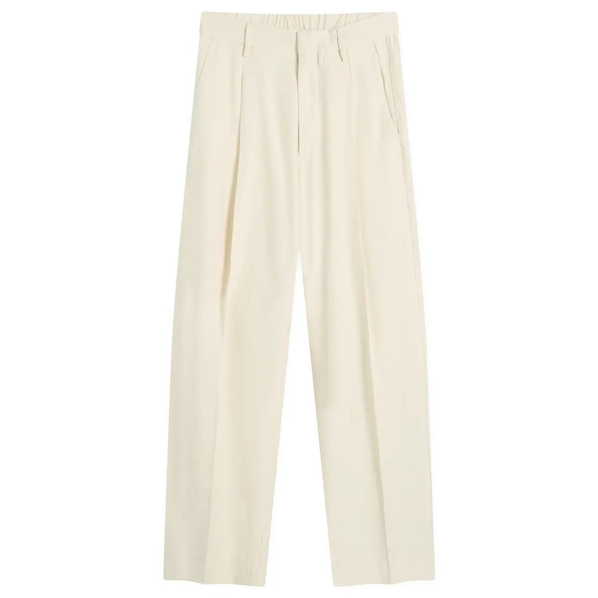 NN07 Men's Kay Jacquard Stripe Trousers Ivory