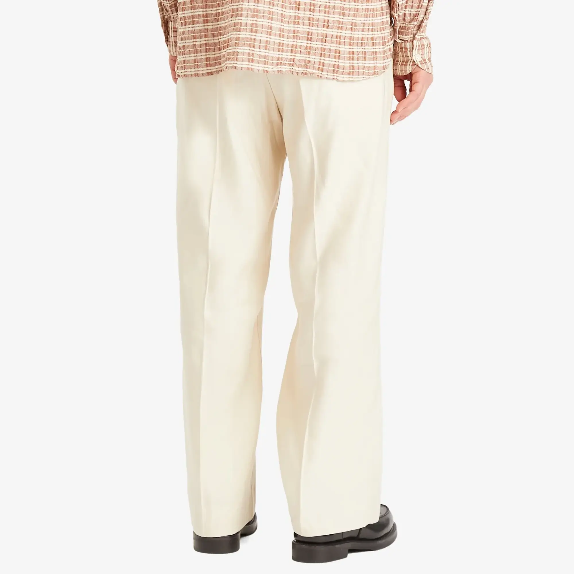 NN07 Men's Kay Jacquard Stripe Trousers Ivory