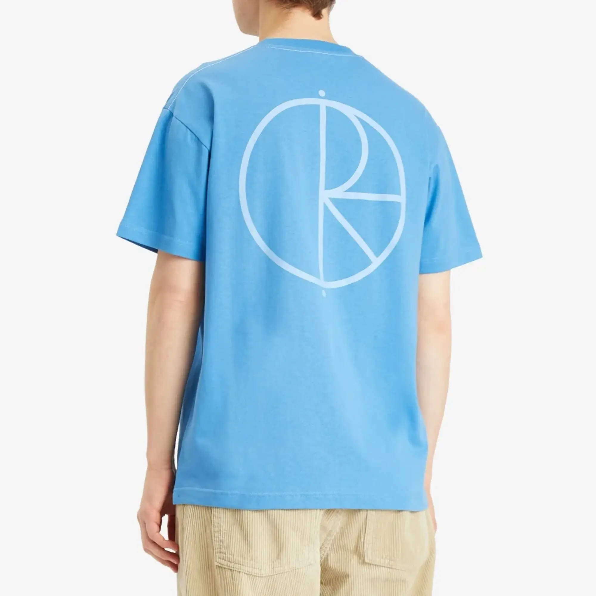 Polar Skate Co. Men's Stroke Logo Contrast T-Shirt French Blue