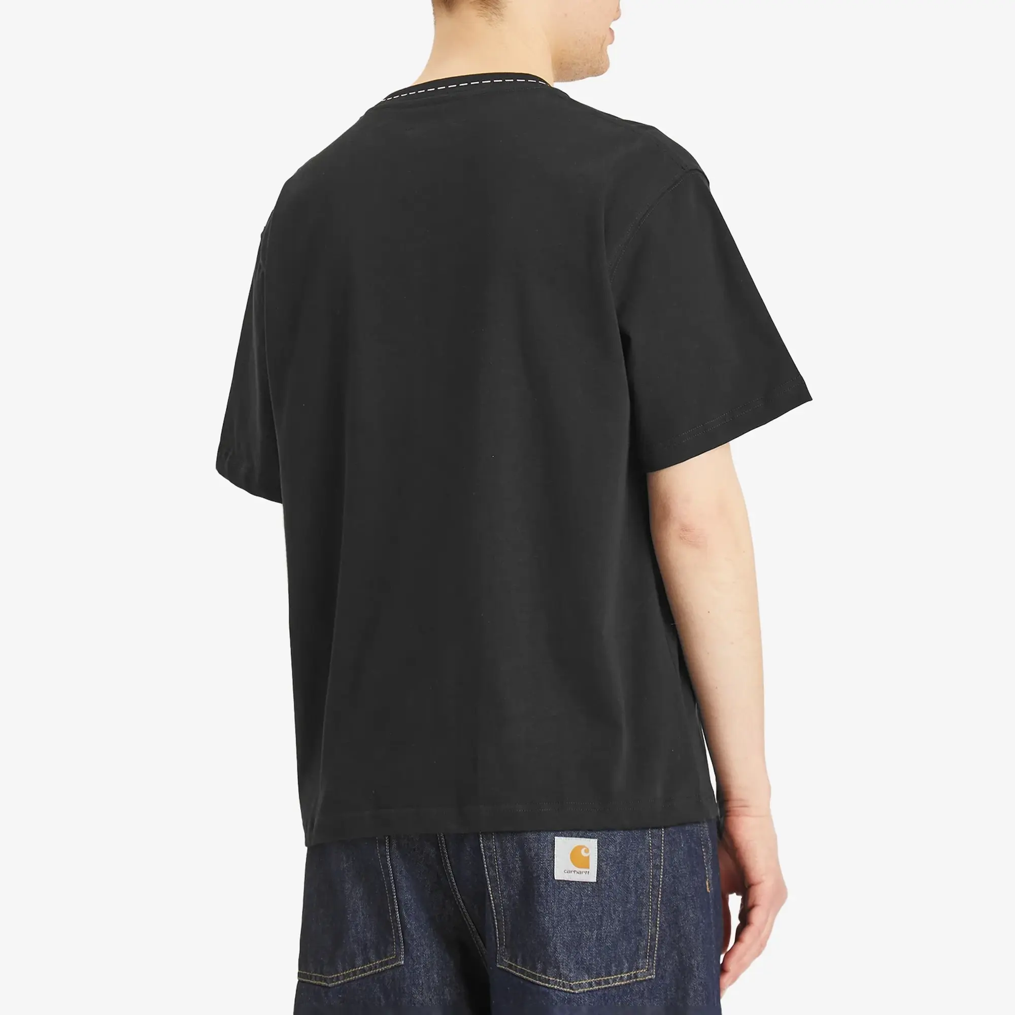 Pleasures Men's Cut Here Heavyweight T-Shirt Black