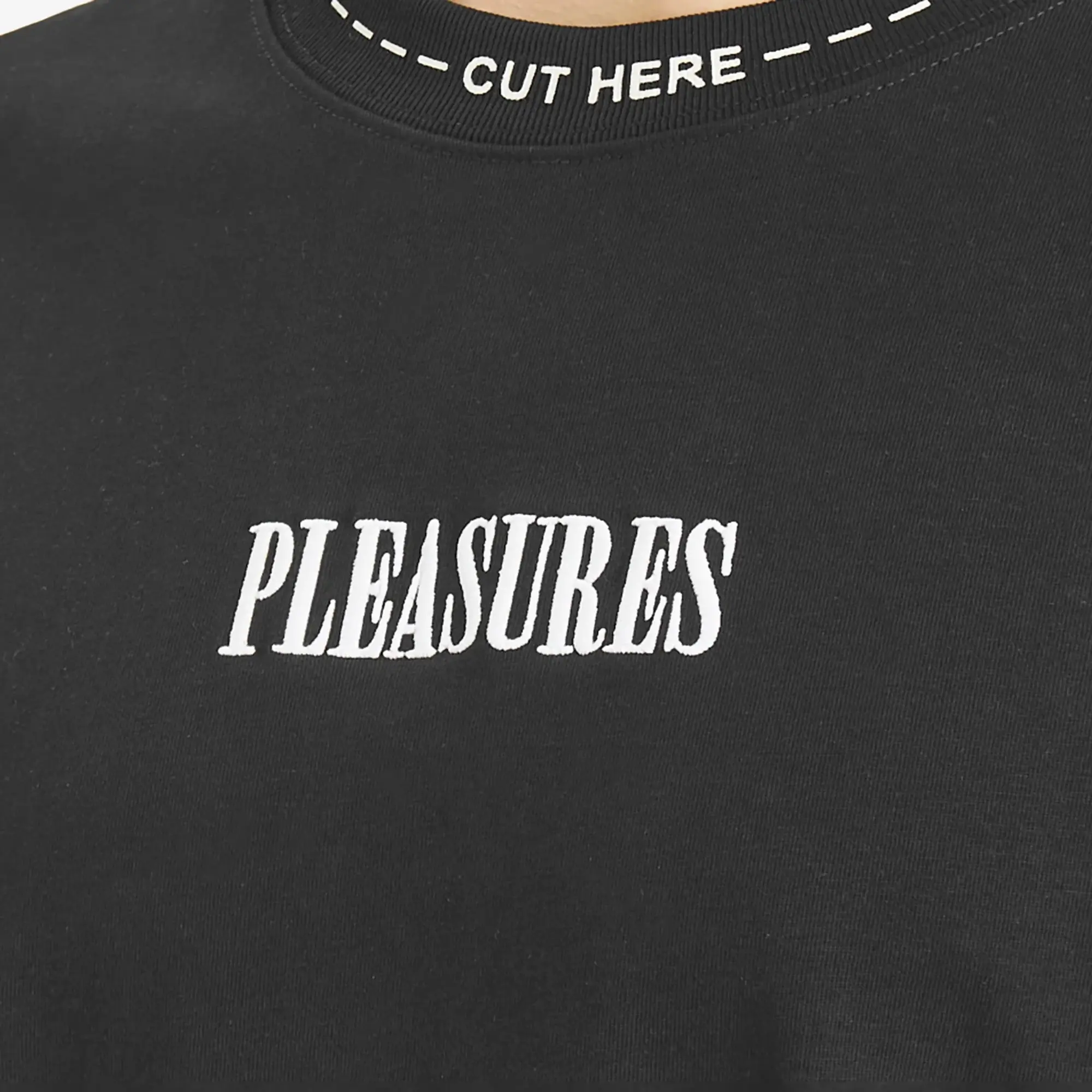Pleasures Men's Cut Here Heavyweight T-Shirt Black