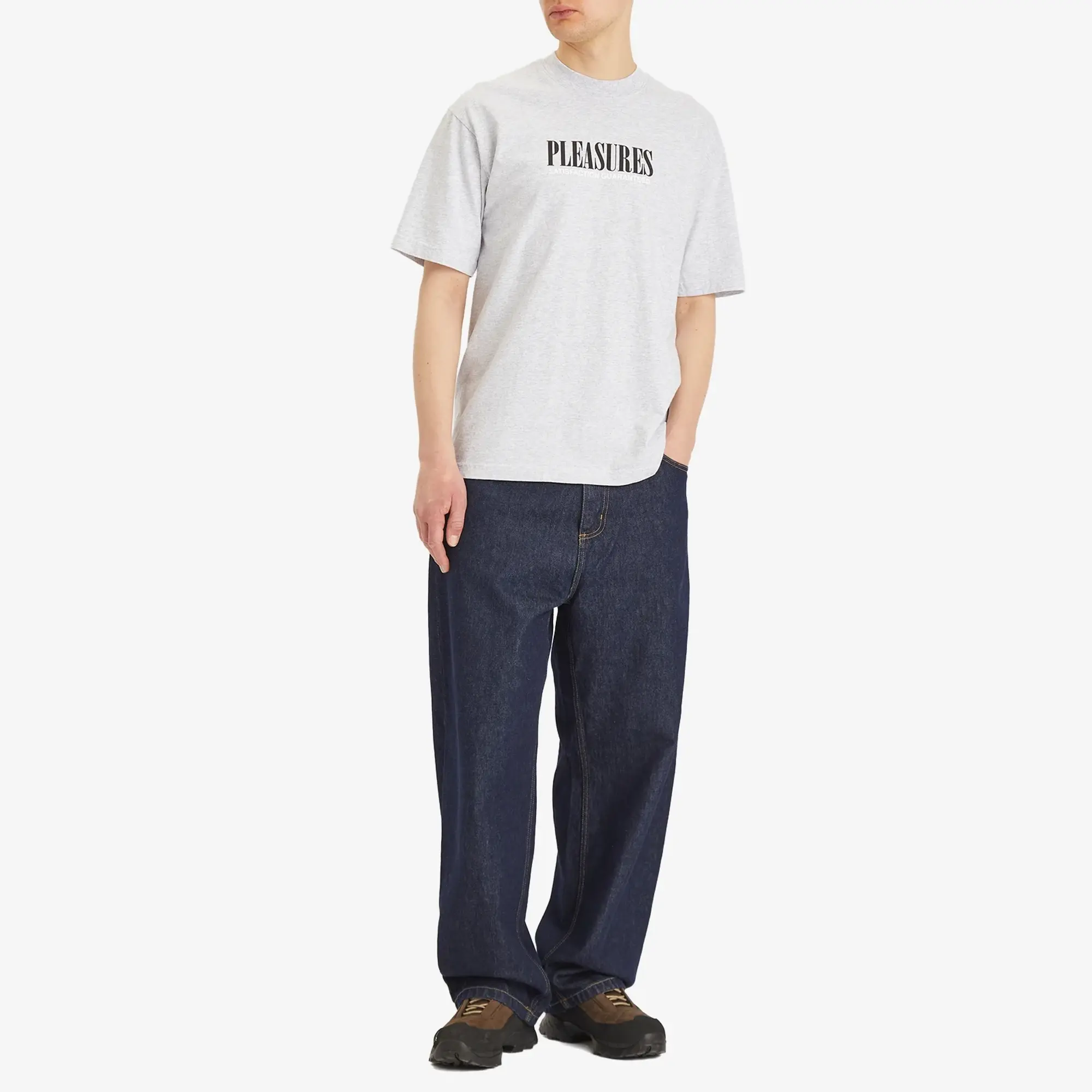 Pleasures Men's Satisfaction T-Shirt Grey