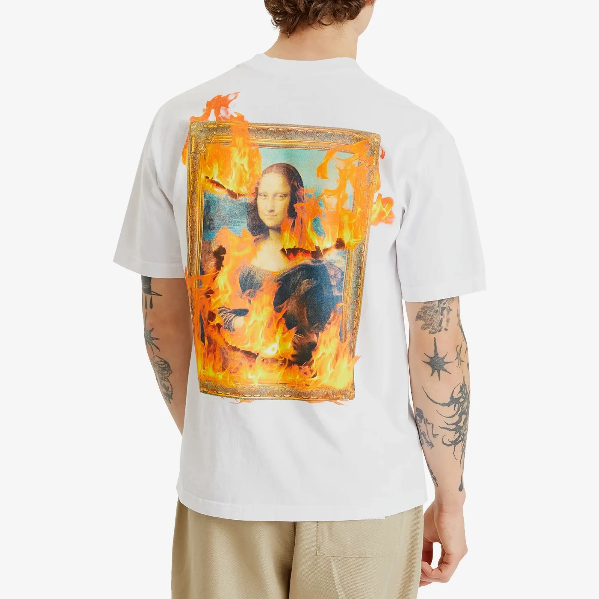 Pleasures Men's Burn Again T-Shirt White