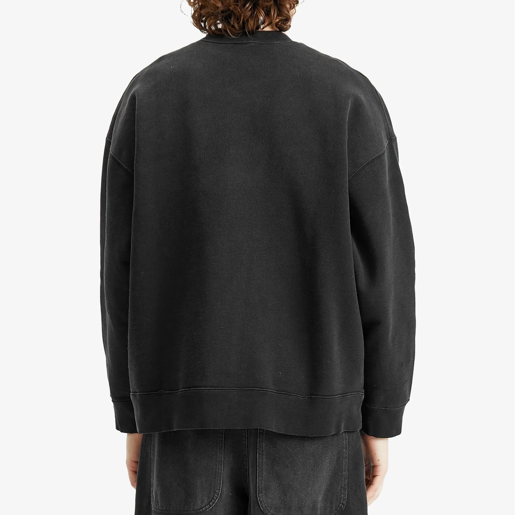 Won Hundred Men's Jalen Crew Sweatshirt Washed Black