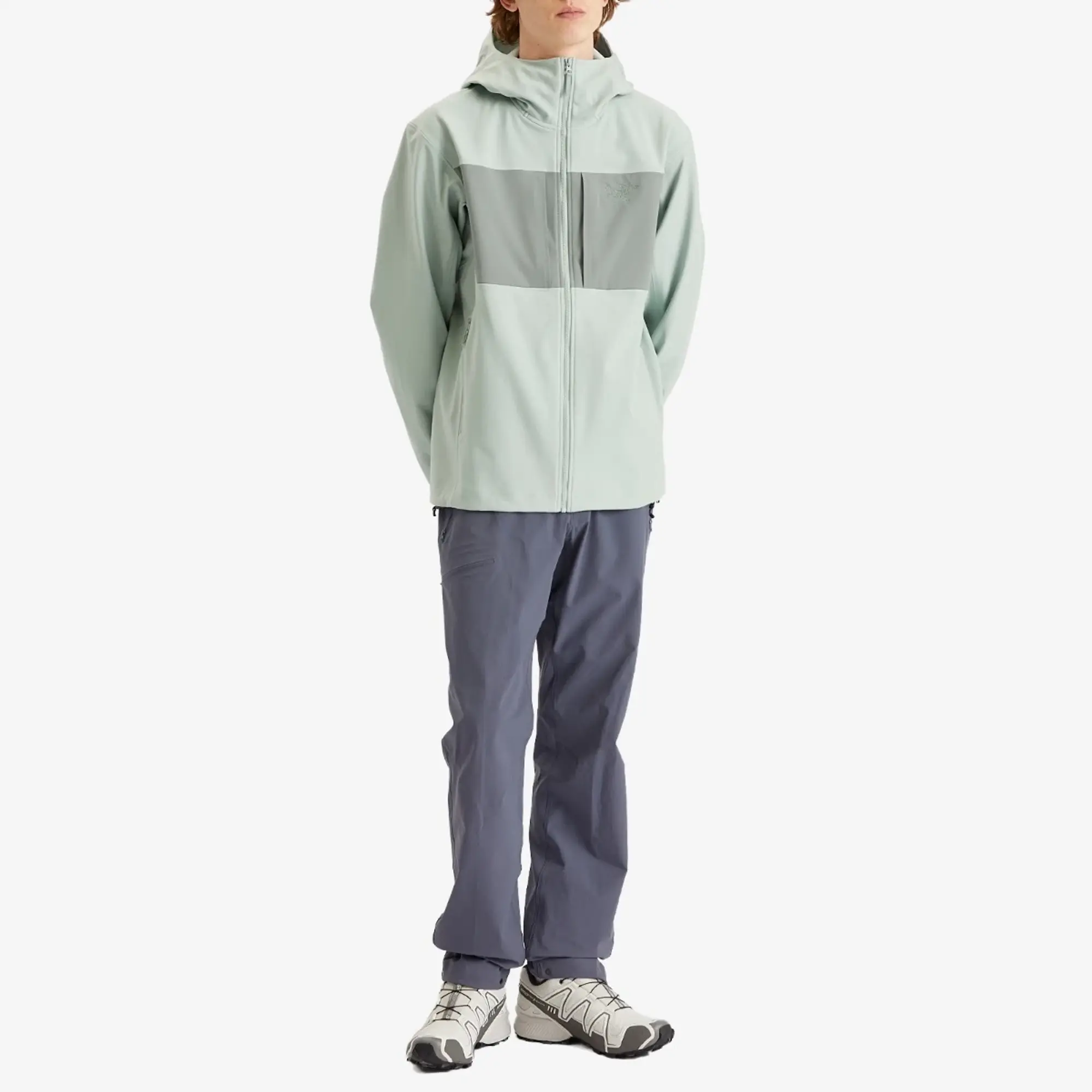 Arc'teryx Men's Gamma MX Softshell Hoodie Stone Green/Dark Stone