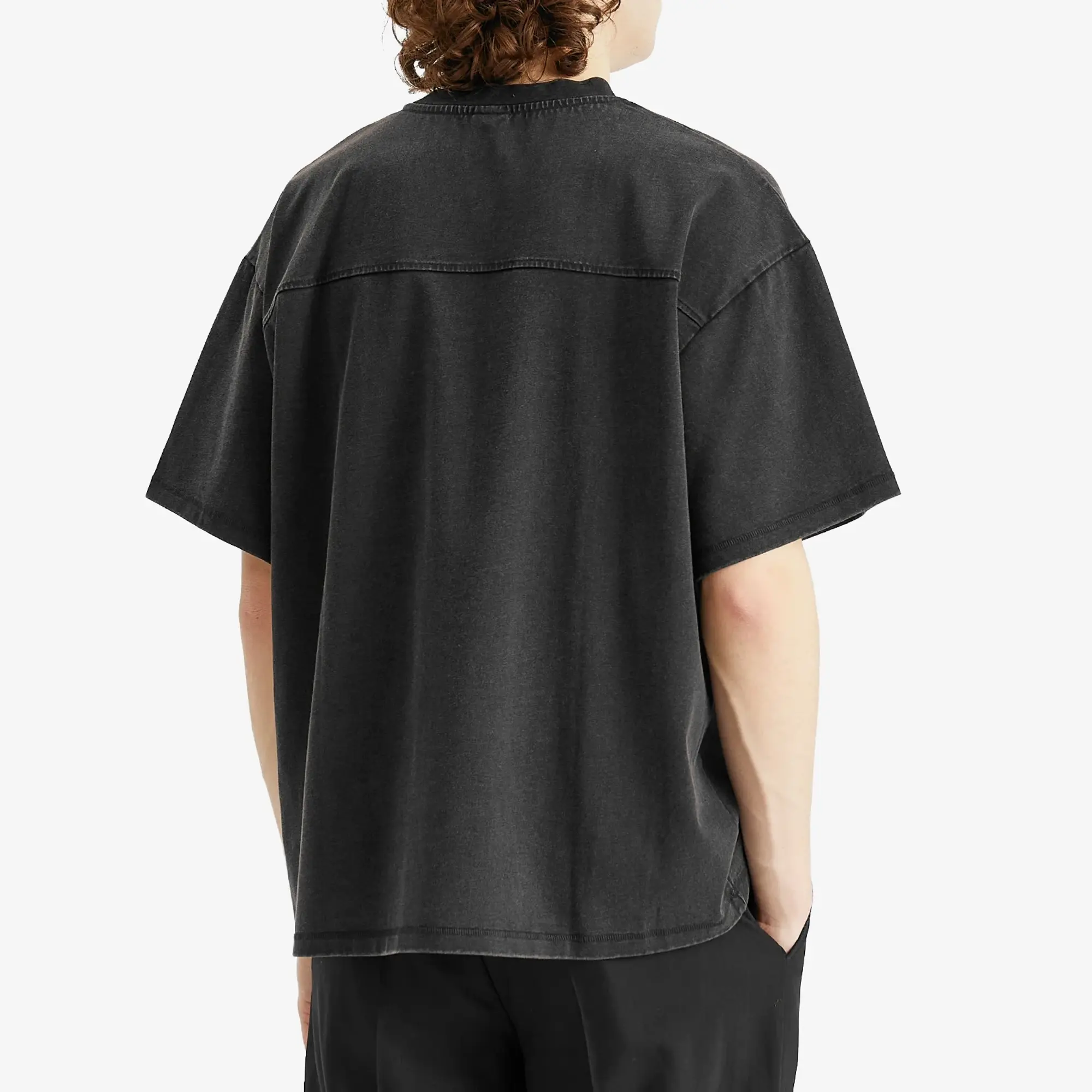Won Hundred Men's Staff Boxy T-Shirt Washed Black