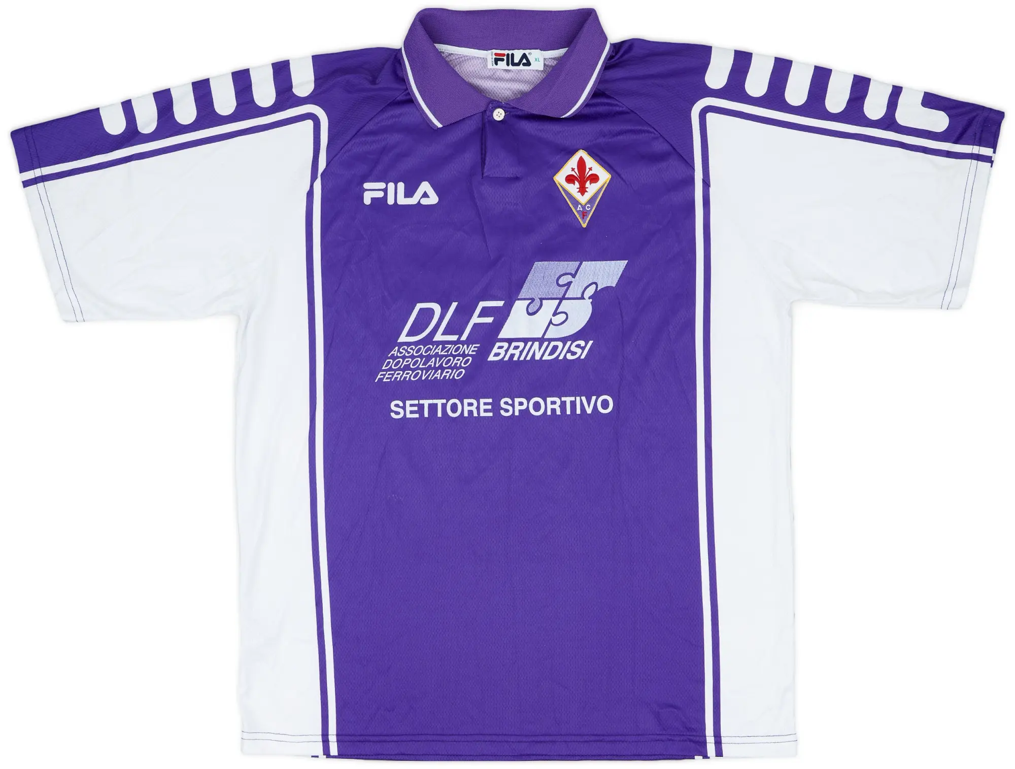 Fila 1999-00 Fiorentina Match Issue Home Shirt #15
