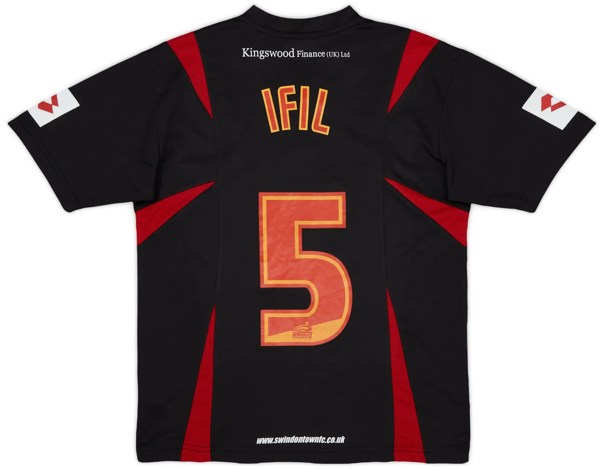 Lotto 2007-08 Swindon Third Shirt Ifil #5 - 8/10 - (Y)